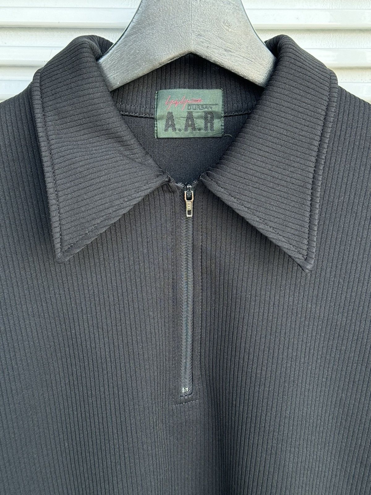 Vintage Yohji Yamamoto AAR Half Zipper Polo Shirt Size US L / EU 52-54 / 3 - 3 Thumbnail