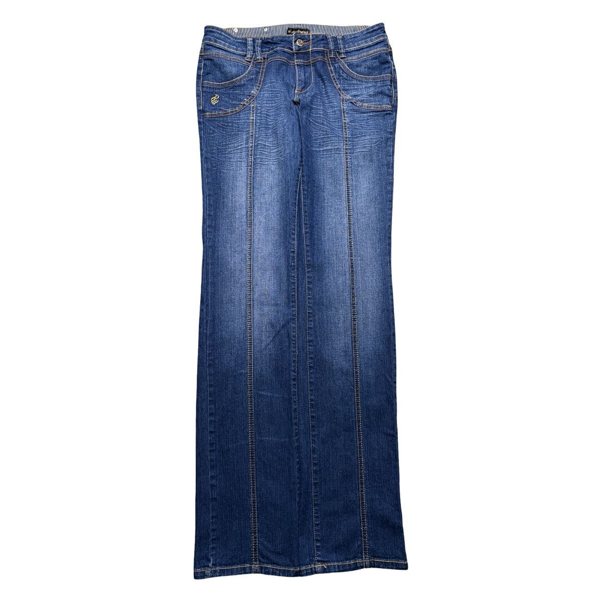 Rocawear Rocawear Jeans Womens 9 Blue Classic Embroidered Y2K 32 X 34 Size 32" / US 10 / IT 46 - 3 Thumbnail