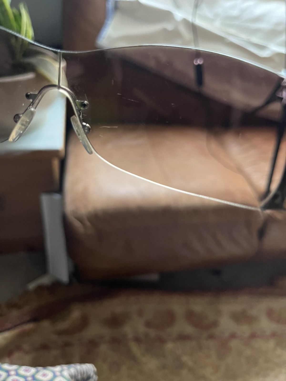 Prada Prada Visor Purple Tinted Sunglasses Size ONE SIZE - 10 Thumbnail