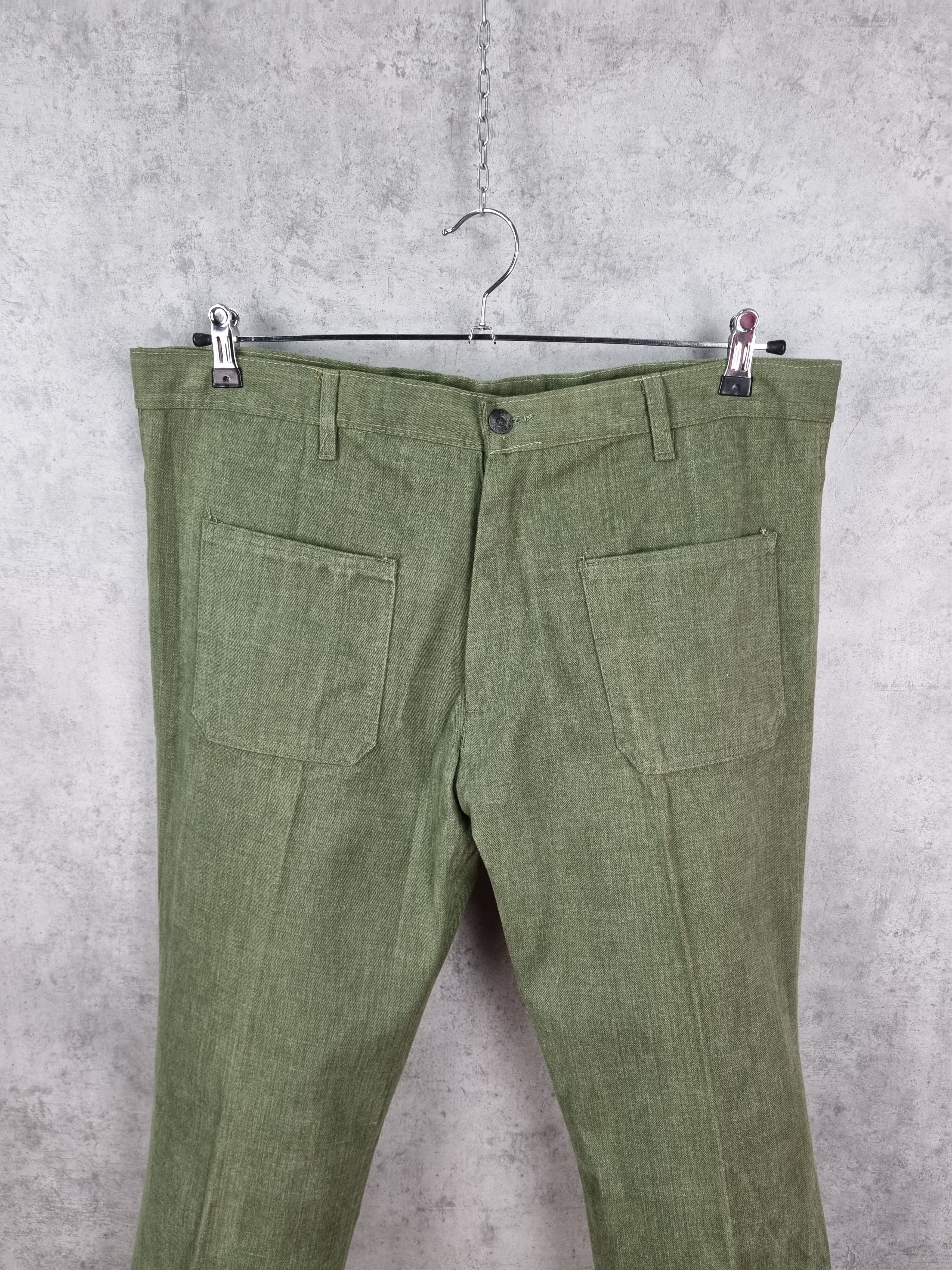 Cowboy Equipment × Vintage Unique Rare Flared Caravela Soft Cotton like Corduroy Size US 38 / EU 54 - 11 Thumbnail