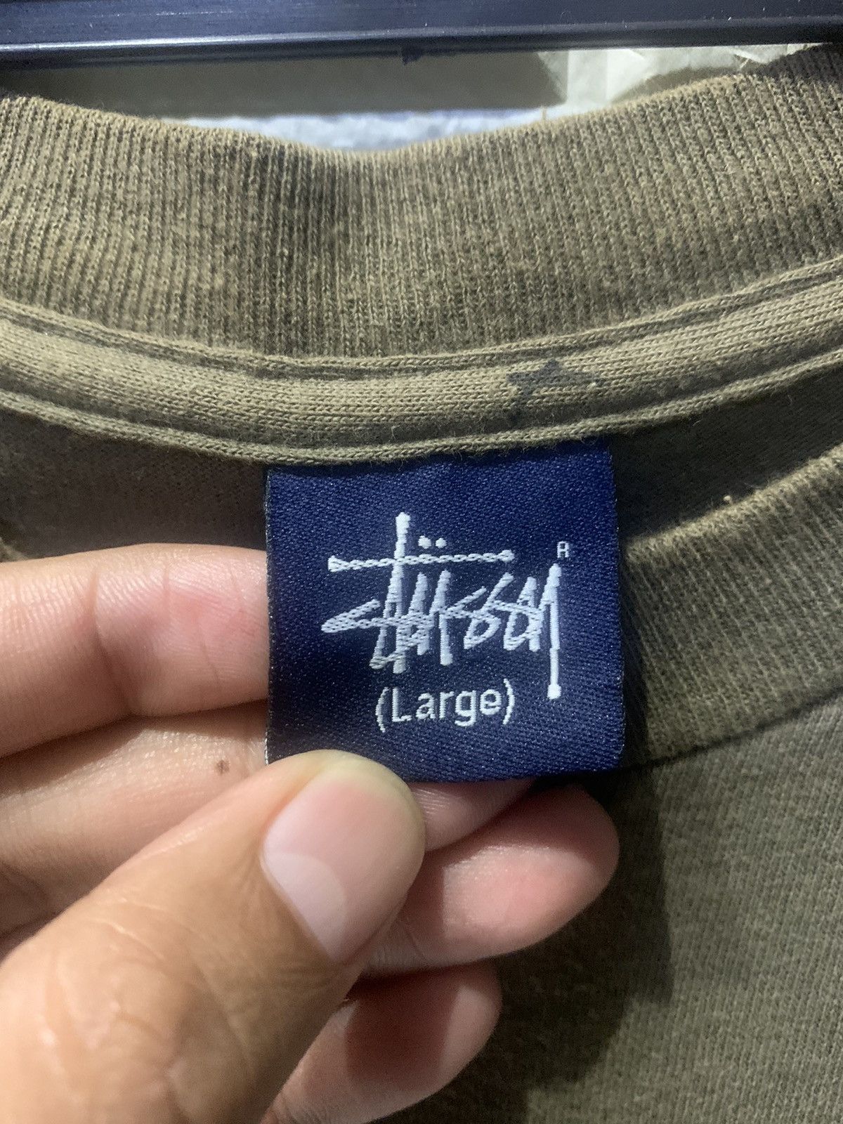 Stussy Vintage Stussy Corporation Resist/Rasta Flags Tee Army Green Size US L / EU 52-54 / 3 - 8 Thumbnail