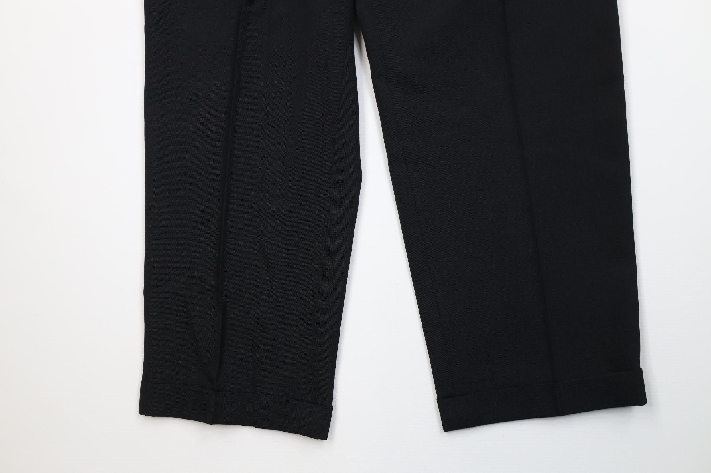 Vintage Vintage 90s Streetwear Knit High Waisted Chino Pants Black Size US 28 / EU 44 - 4 Thumbnail