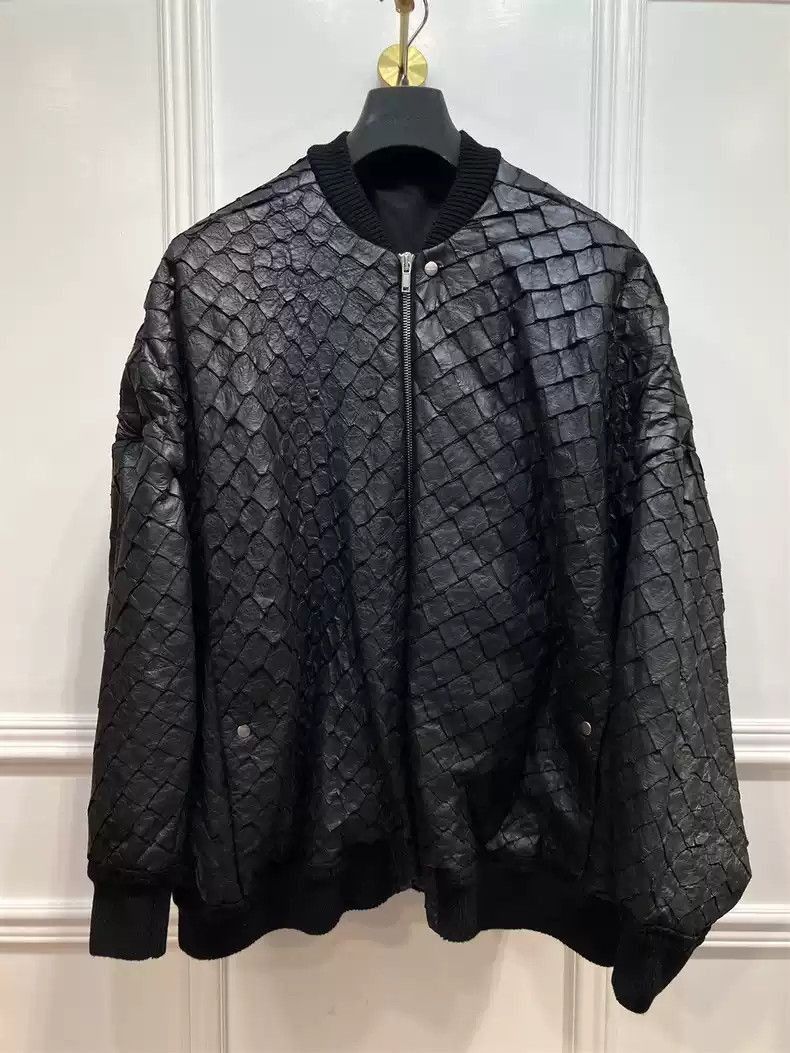 Rick Owens Rick Owens Black top braided giant squid leather jacket-250 Size US M / EU 48-50 / 2 - 1 Thumbnail