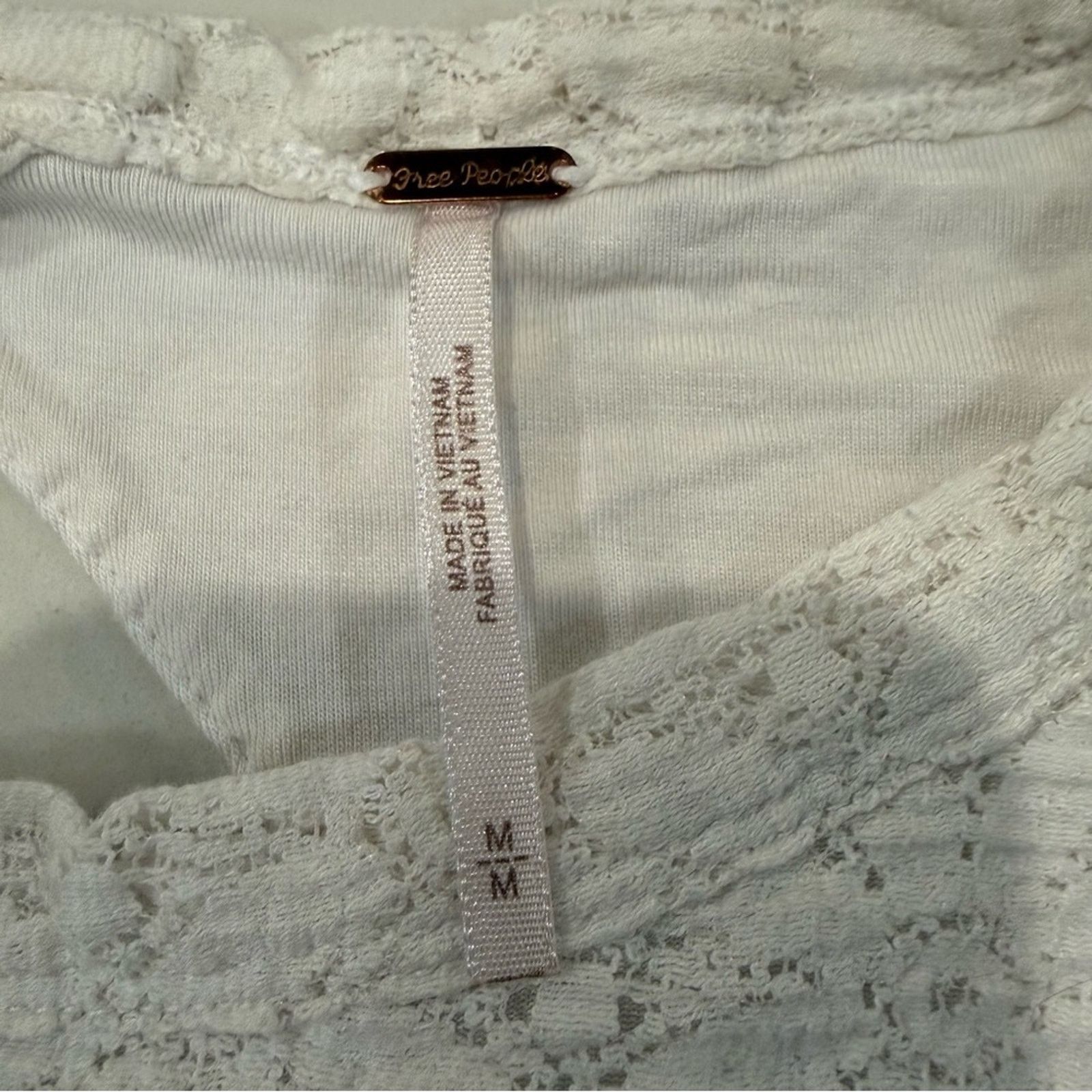 Free People Free People Jasmine Puff Sleeve Lace Crop Top Womens Medium Size M / US 6-8 / IT 42-44 - 9 Thumbnail