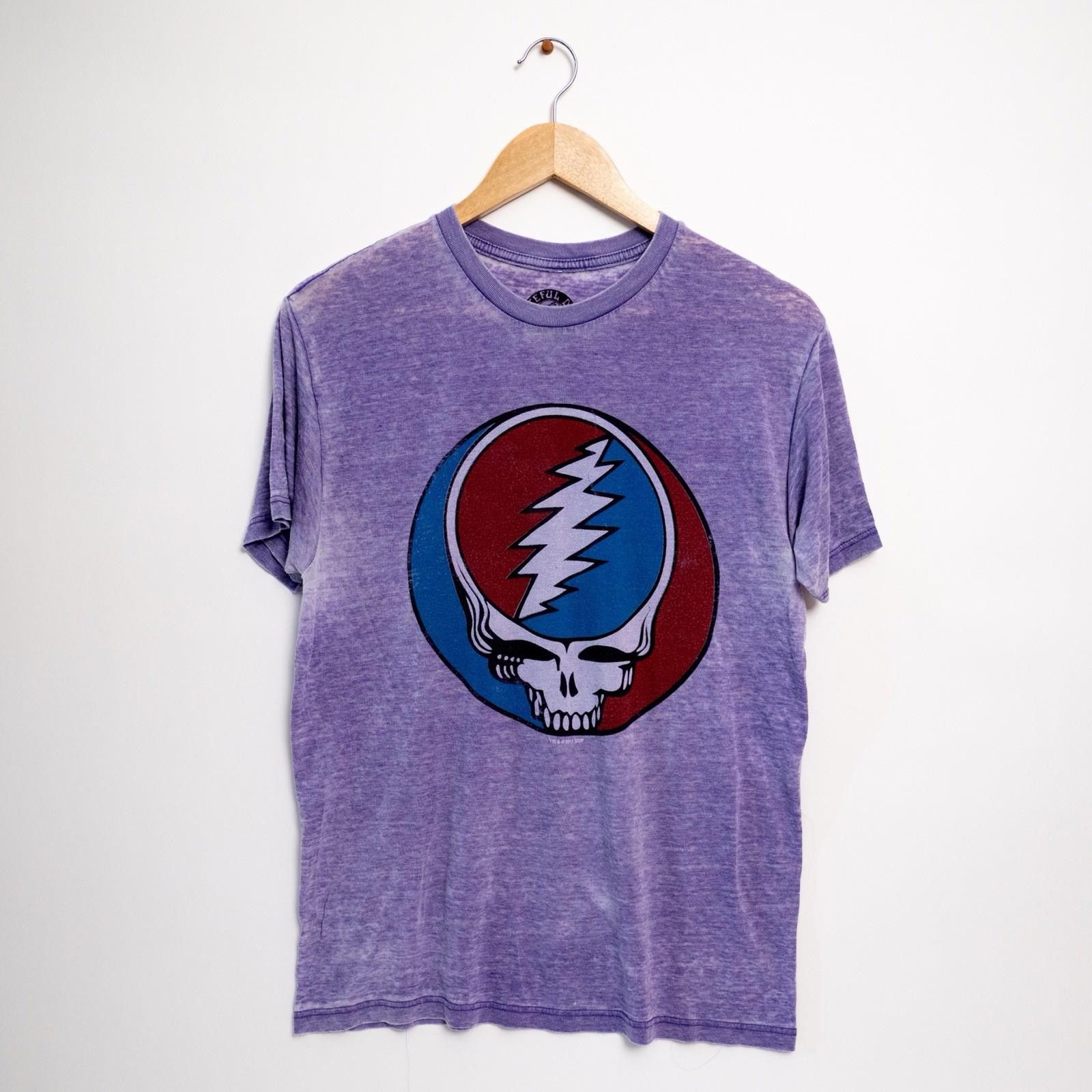 Grateful Dead Crystal Purple Logo T-Shirt Size Medium Steak Your Face Size US M / EU 48-50 / 2 - 1 Thumbnail