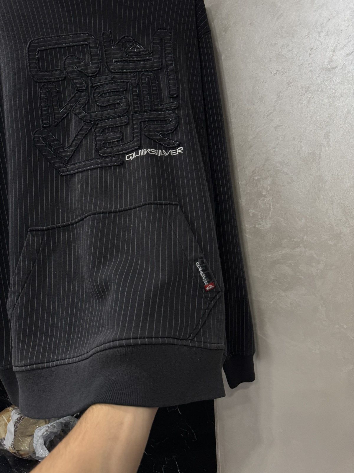 Quiksilver 🌪️ Vintage Quiksilver Big Logo Hoodie Serf Y2K SK8 Rep Size US L / EU 52-54 / 3 - 4 Thumbnail
