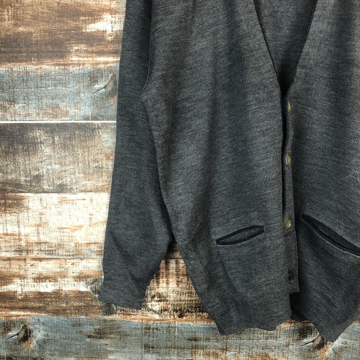 Homespun Knitwear × Japanese Brand Codet Slender Grey Cardigan Knitwear #A1884 Size US M / EU 48-50 / 2 - 7 Thumbnail