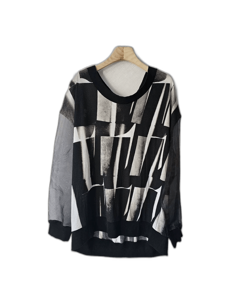 Ann Demeulemeester Abstract Tee by Ann Demeulemeester Size L / US 10 / IT 46 - 1 Thumbnail
