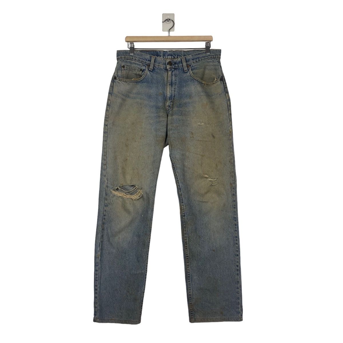 Levi's 🔥VINTAGE DISTRESSED DENIM JEANS LEVI’S MADE IN USA Size US 34 / EU 50 - 1 Thumbnail