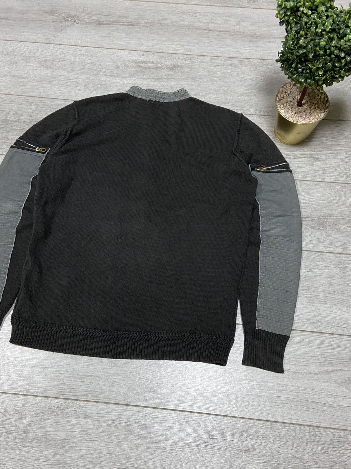 Diesel Diesel avant-garde vintage knitted zip sweater Size US L / EU 52-54 / 3 - 12 Thumbnail