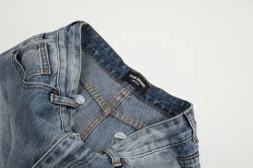 Jean American retro distressed raw edge flared jeans Size US 32 / EU 48 - 4 Thumbnail
