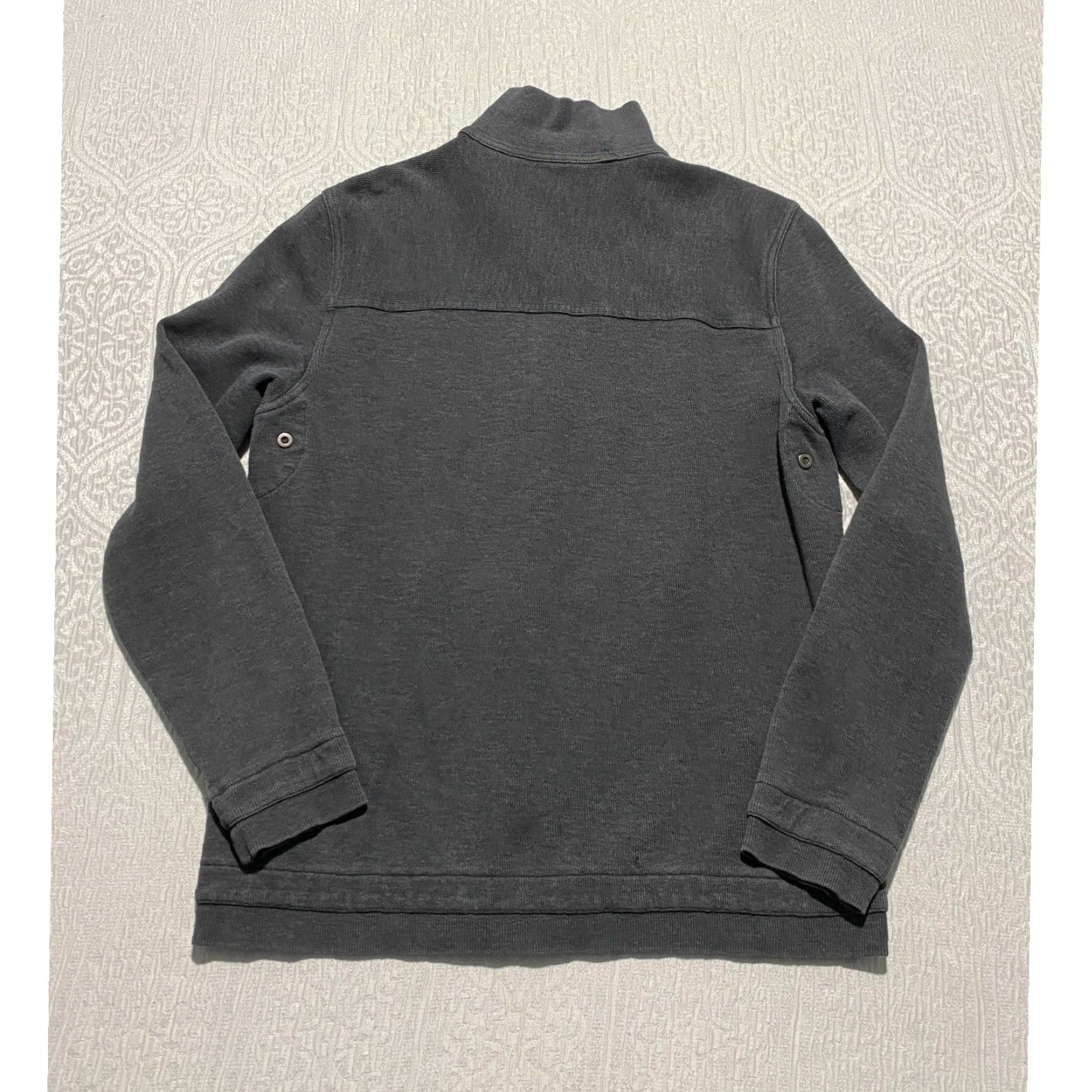Calvin Klein Calvin Klein Charcoal Gray Full Zip Mock Neck Cotton Jacket Mens Size S Size US S / EU 44-46 / 1 - 7 Thumbnail