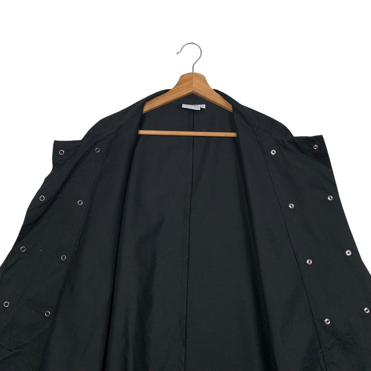 Japanese Brand HUBERT Double Side Snap Button Black Shirt #2040-C88 Size US XL / EU 56 / 4 - 12 Thumbnail