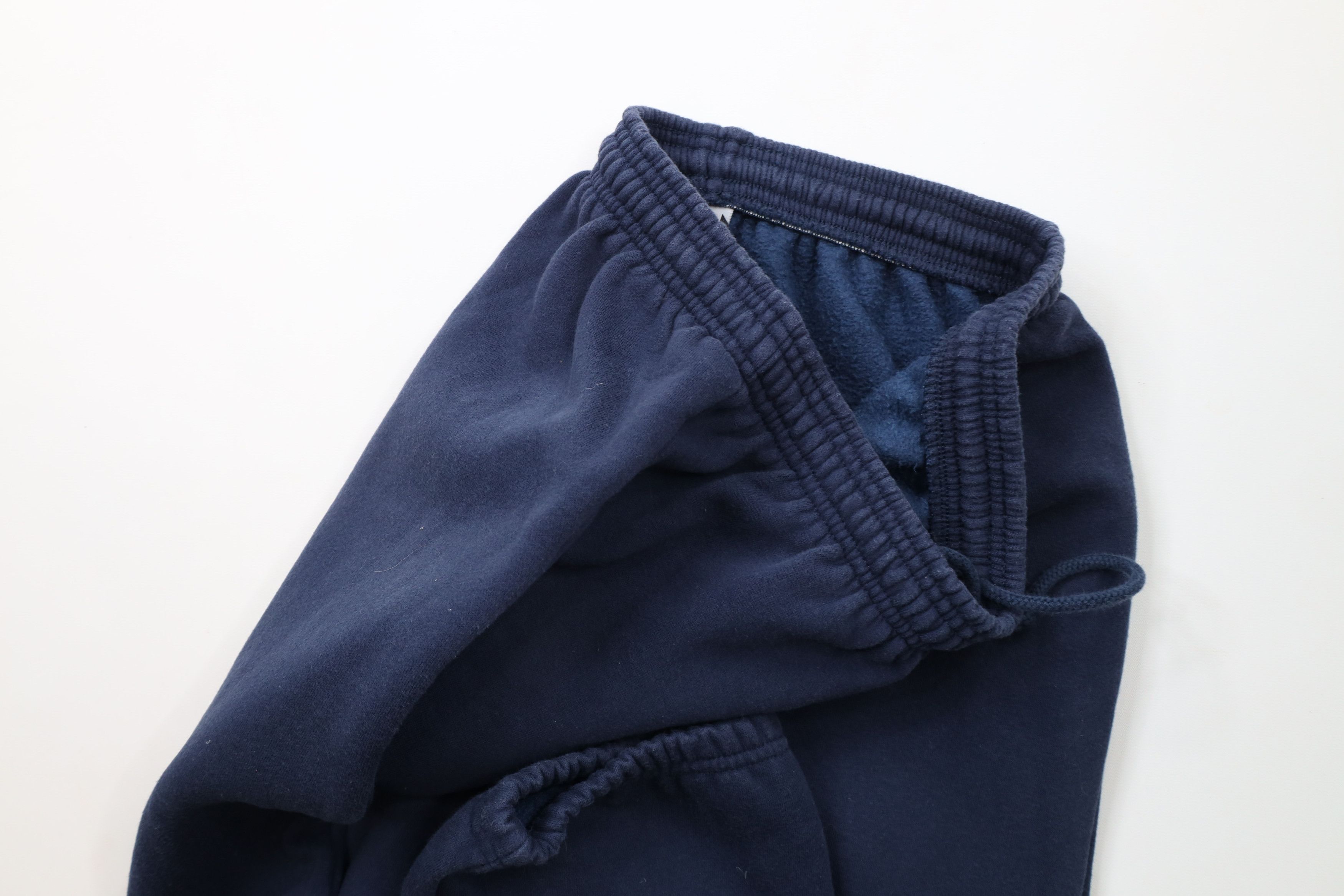 Vintage Vintage 90s Streetwear Blank Cuffed Sweatpants Joggers Blue Size US 36 / EU 52 - 5 Thumbnail
