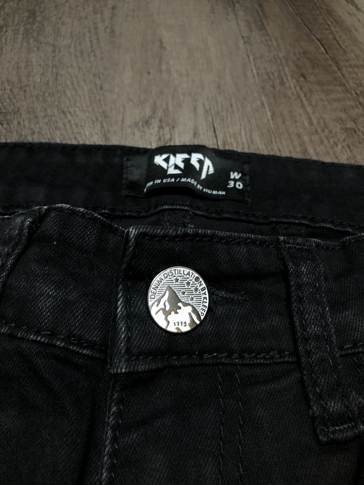 Designer Denim Distillation by Kleep Black Tye Dye Size US 29 - 12 Thumbnail