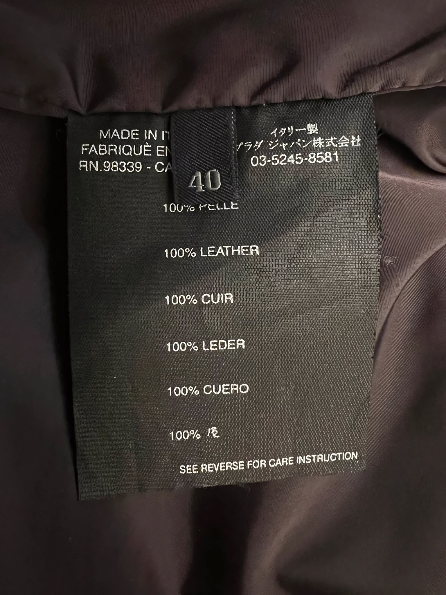 Prada LAMBSKIN SUEDE LEATHER JACKET Size S / US 4 / IT 40 - 7 Thumbnail