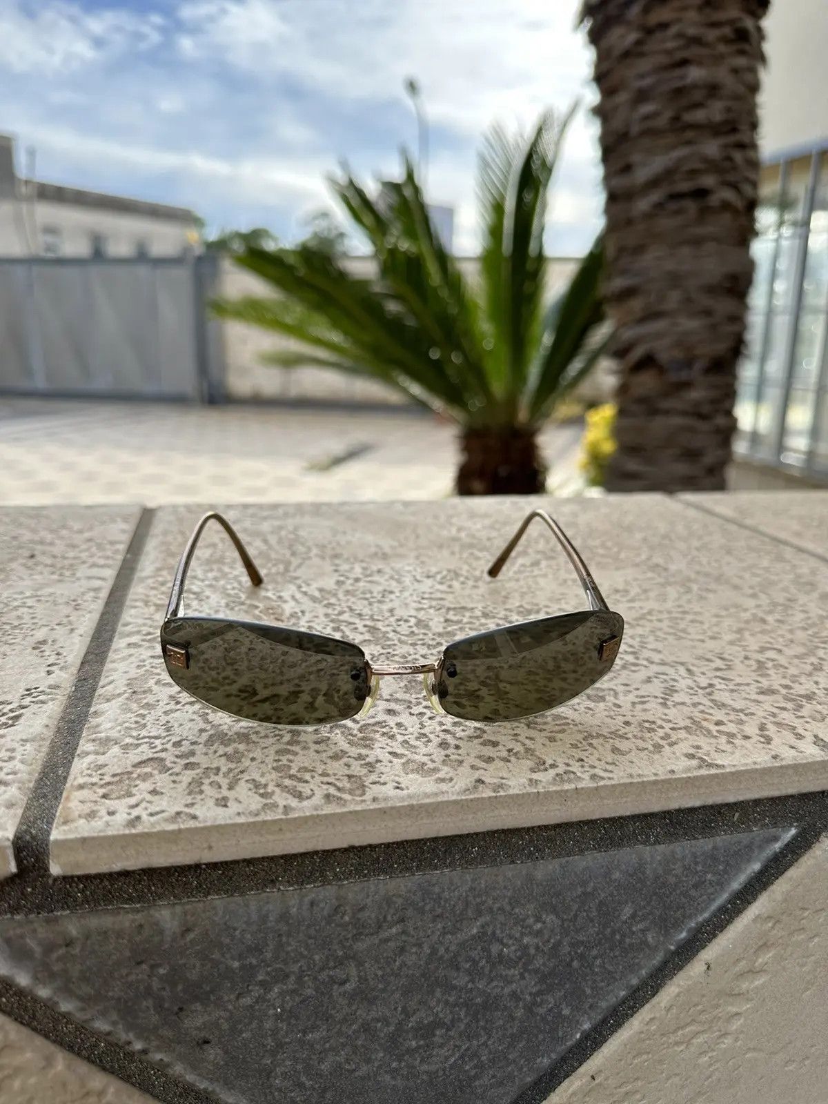 Chanel × Vintage CHANEL SUNGLASSES 4067 LOGO ICONIC 4017 Mask Vintage Size ONE SIZE - 2 Thumbnail