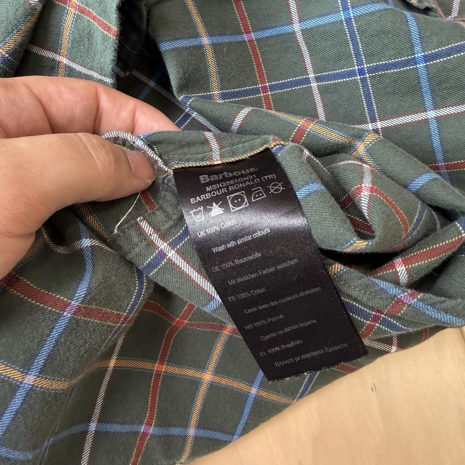 Barbour Barbour Shirt Large Green Plaid Casual Button Up New York Size US L / EU 52-54 / 3 - 7 Thumbnail