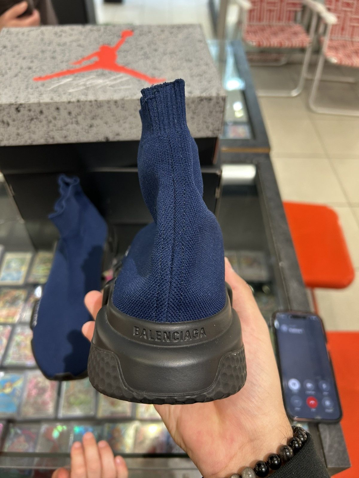 Balenciaga Balenciaga speed runner navy Size US 9 / EU 42 - 3 Thumbnail