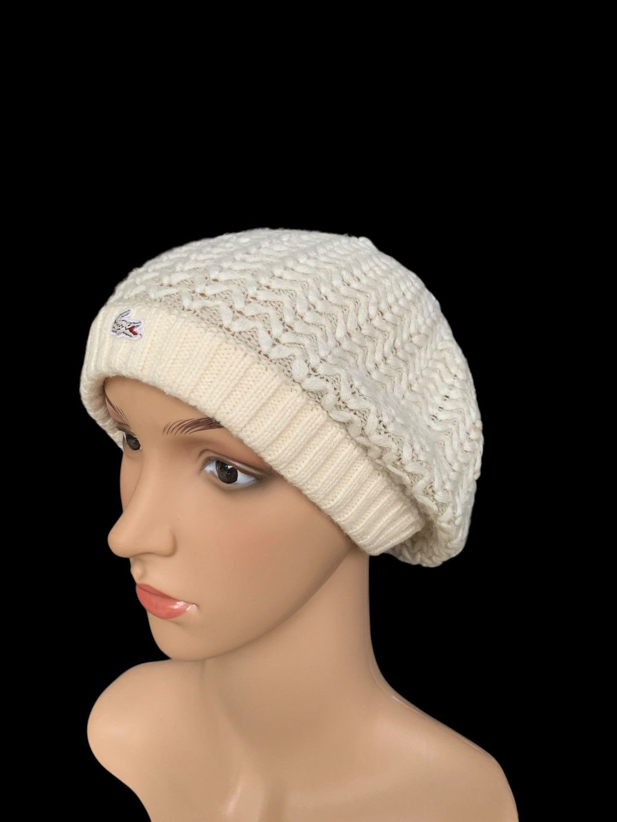 Japanese Brand × Lacoste × Vintage Lacoste Knitted Beanie Hat Size ONE SIZE - 3 Thumbnail