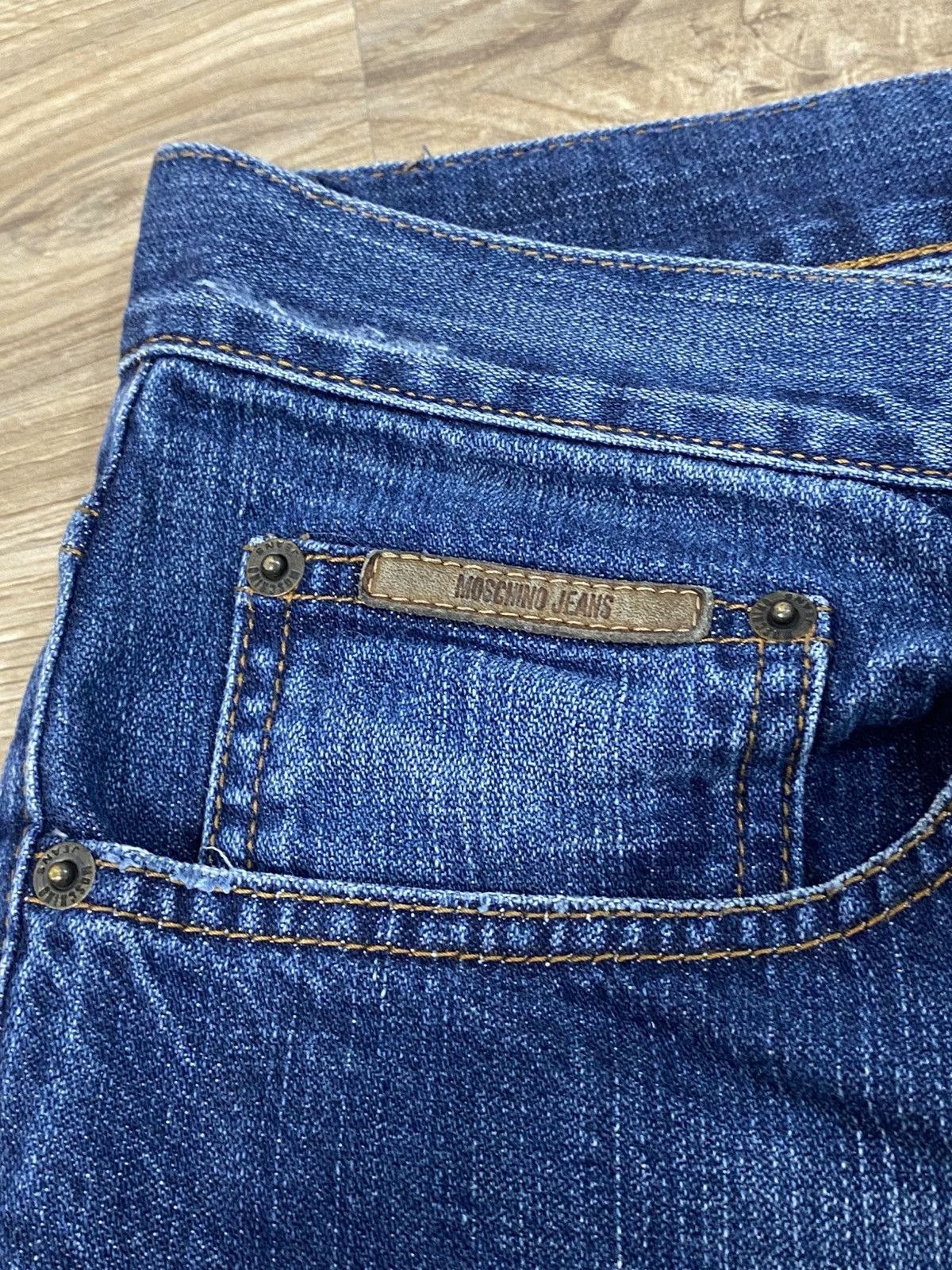Moschino × Vintage Vintage Moschino Peace Casual Wide Jeans Size 38 Size US 38 / EU 54 - 3 Thumbnail