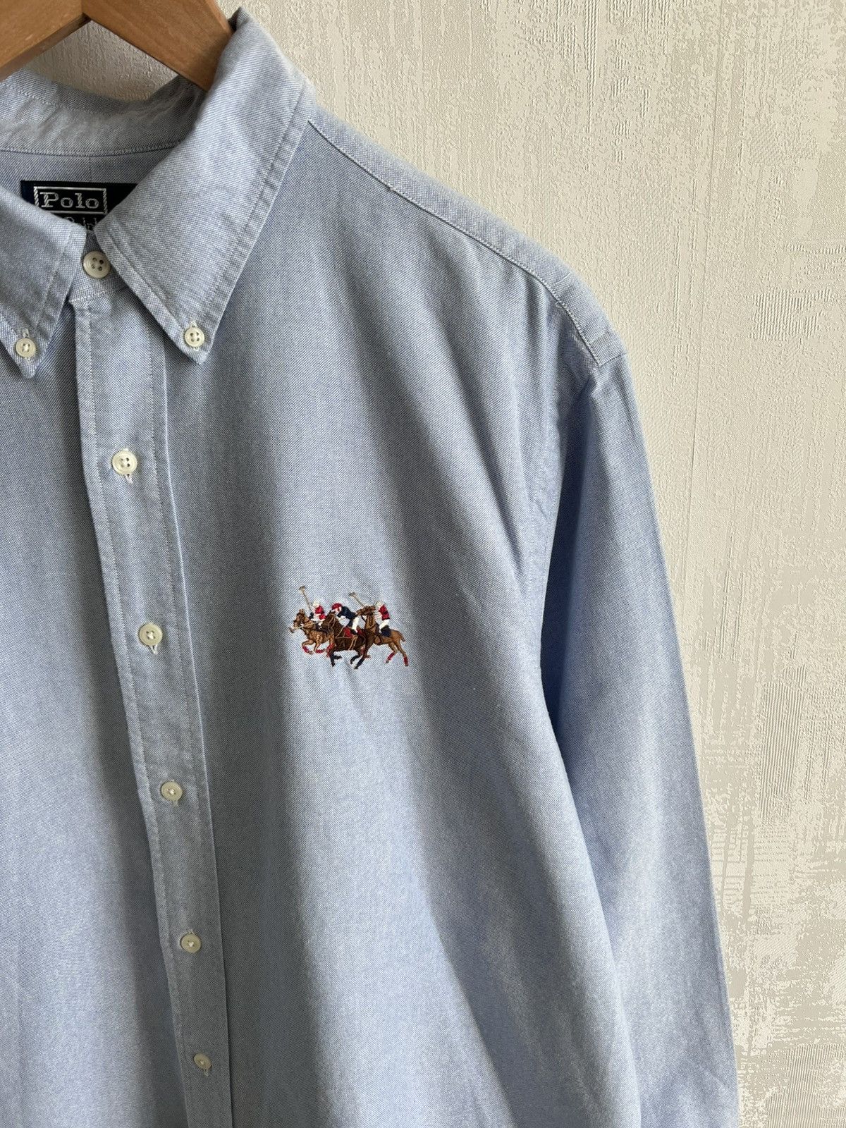 Polo Ralph Lauren Vintage Polo Ralph Lauren Shirt Big Pony Size US XL / EU 56 / 4 - 2 Thumbnail