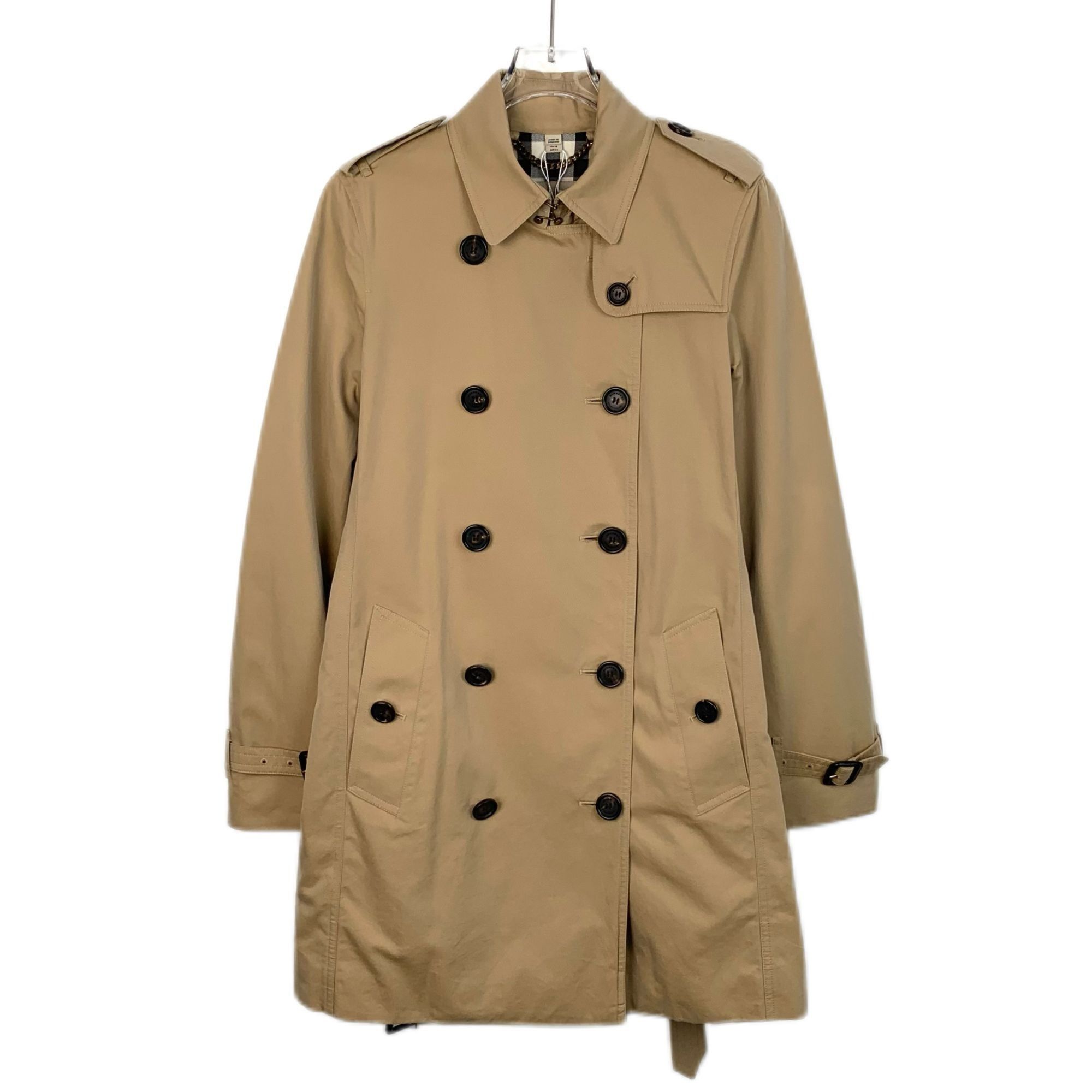 Burberry Burberry Brown Cotton Double-Breasted Belted Trench Coat (Si Size US S / EU 44-46 / 1 - 1 Thumbnail