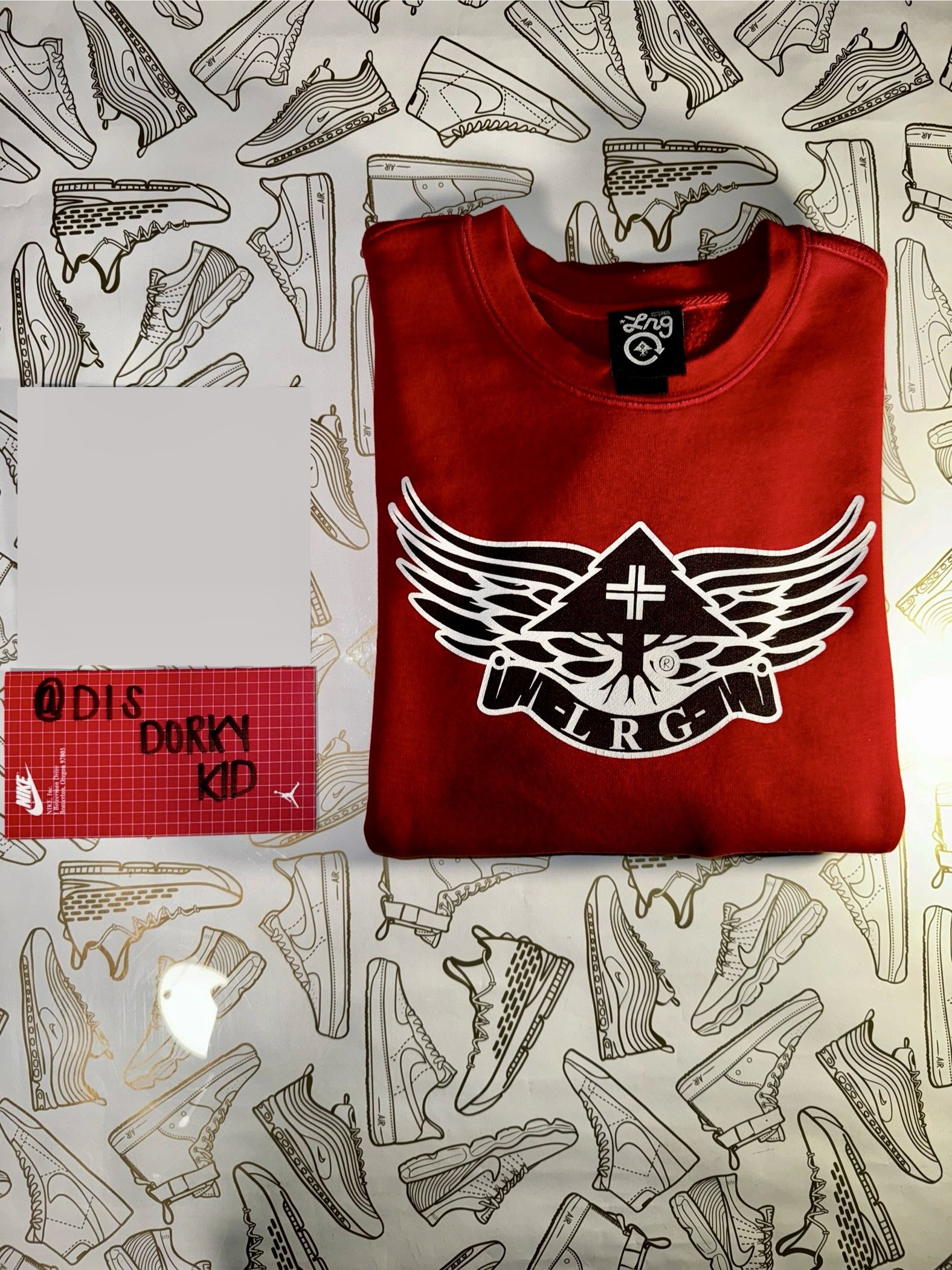 LRG LRG Lifted Research Group Red Fleece Crewneck Sweater Size US M / EU 48-50 / 2 - 1 Thumbnail