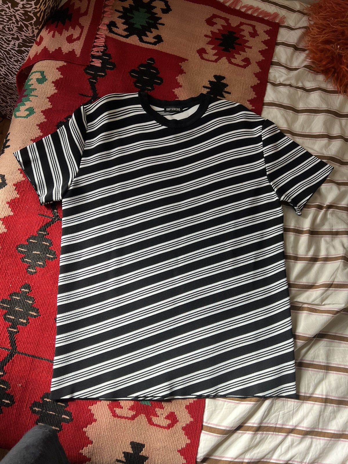 image of Raf Simons Large Knitted T Size Large in Black, Men's