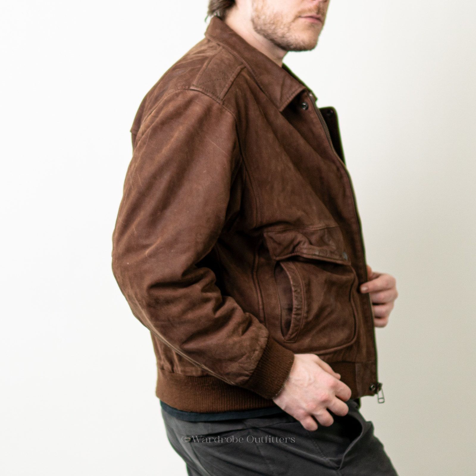 Vintage Vintage 90s Brown Leather Western Jacket - L Size US L / EU 52-54 / 3 - 8 Thumbnail
