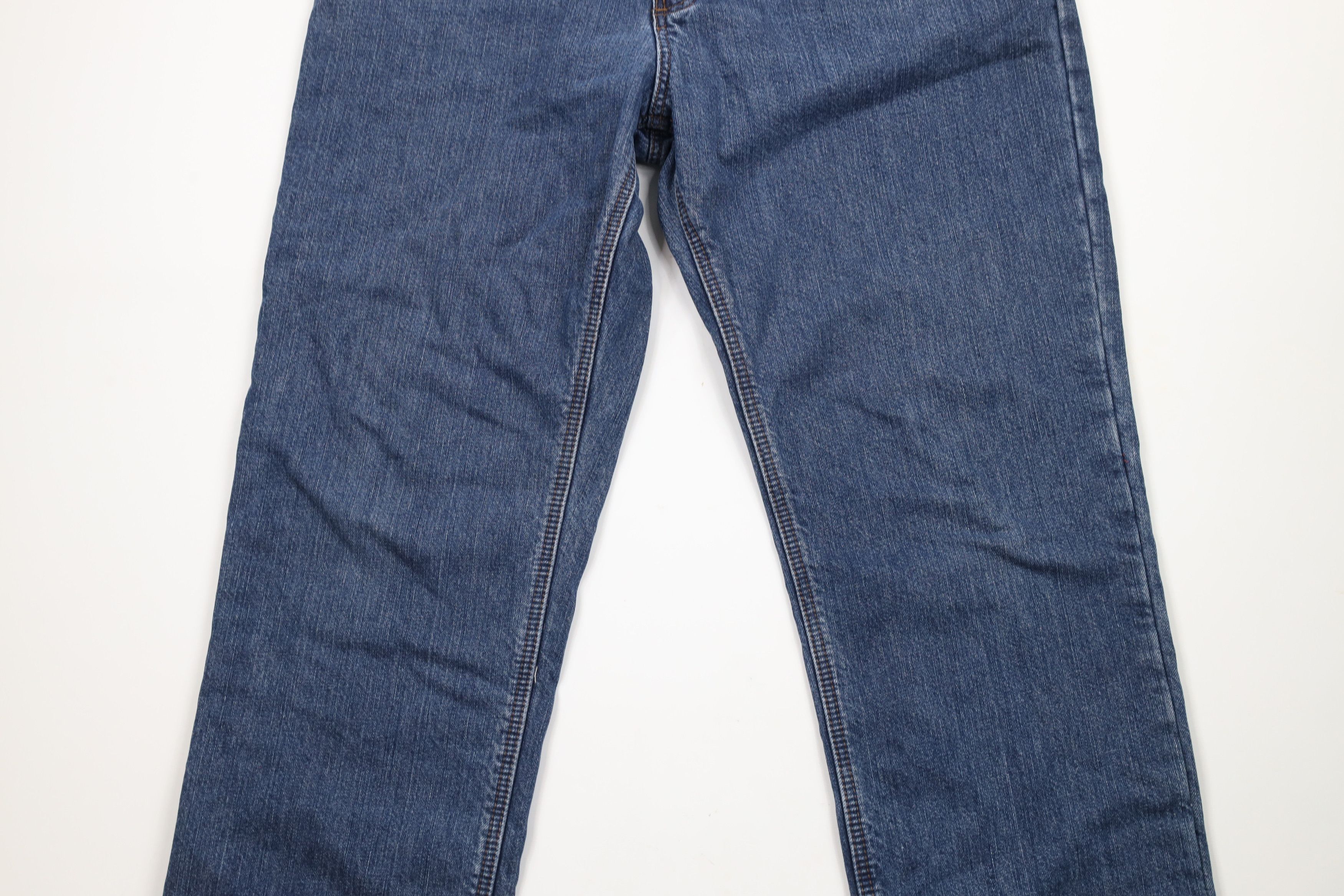 Carhartt × Vintage Vintage Carhartt Relaxed Flannel Lined Wide Leg Denim Jeans Size 38" / US 16 / IT 52 - 4 Thumbnail