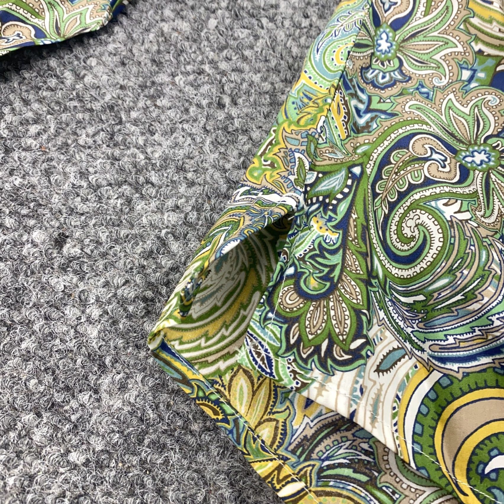 Vintage VINTAGE Appleseed's Shirt Womens 16 Long Sleeve Cotton Paisley Button-Up Top Green Blue Bohemian Size XXL / US 16-18 / IT 52-54 - 7 Thumbnail