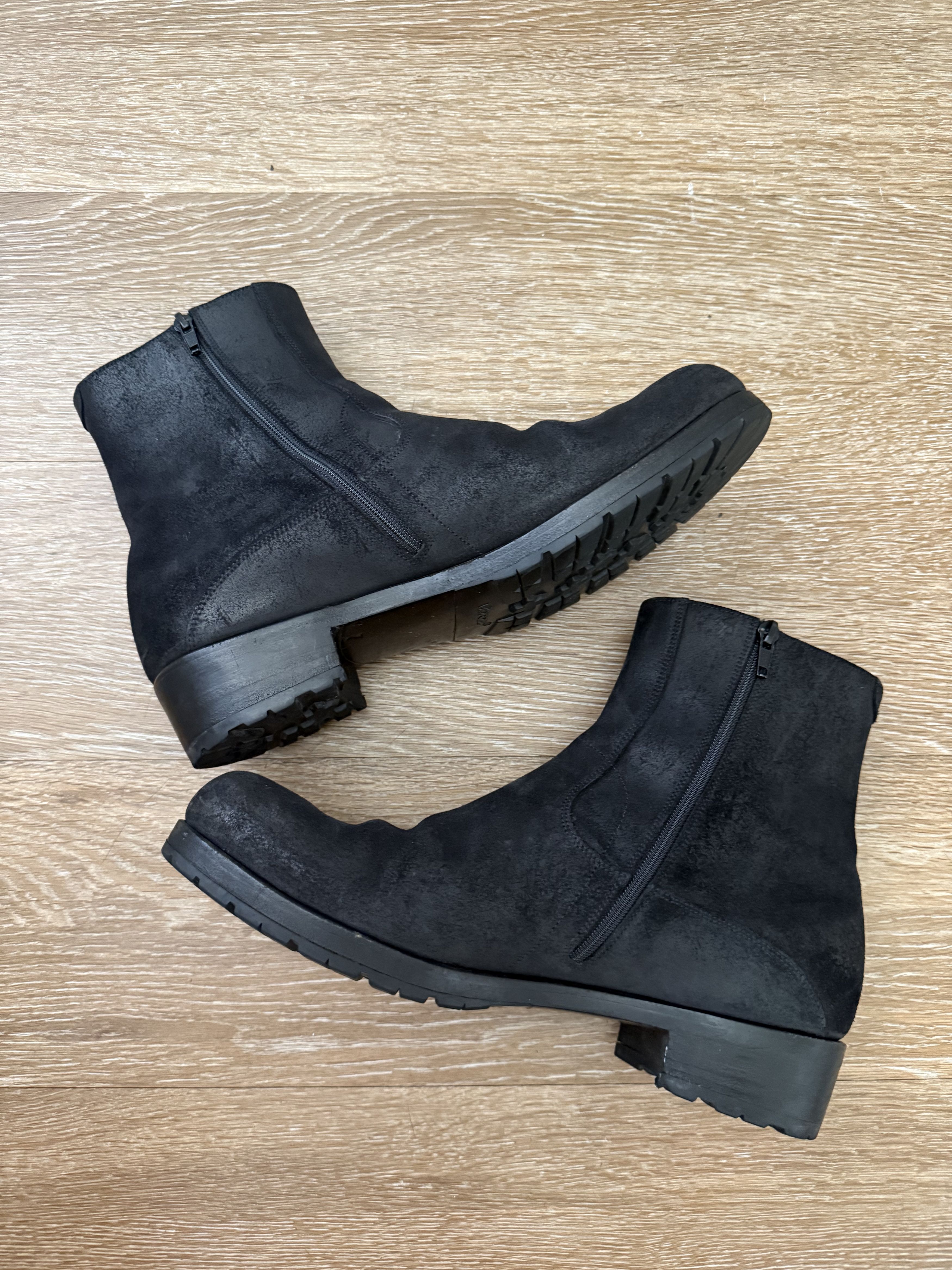 Vintage Jil Sander Side Zip Boots Full Grain Leather