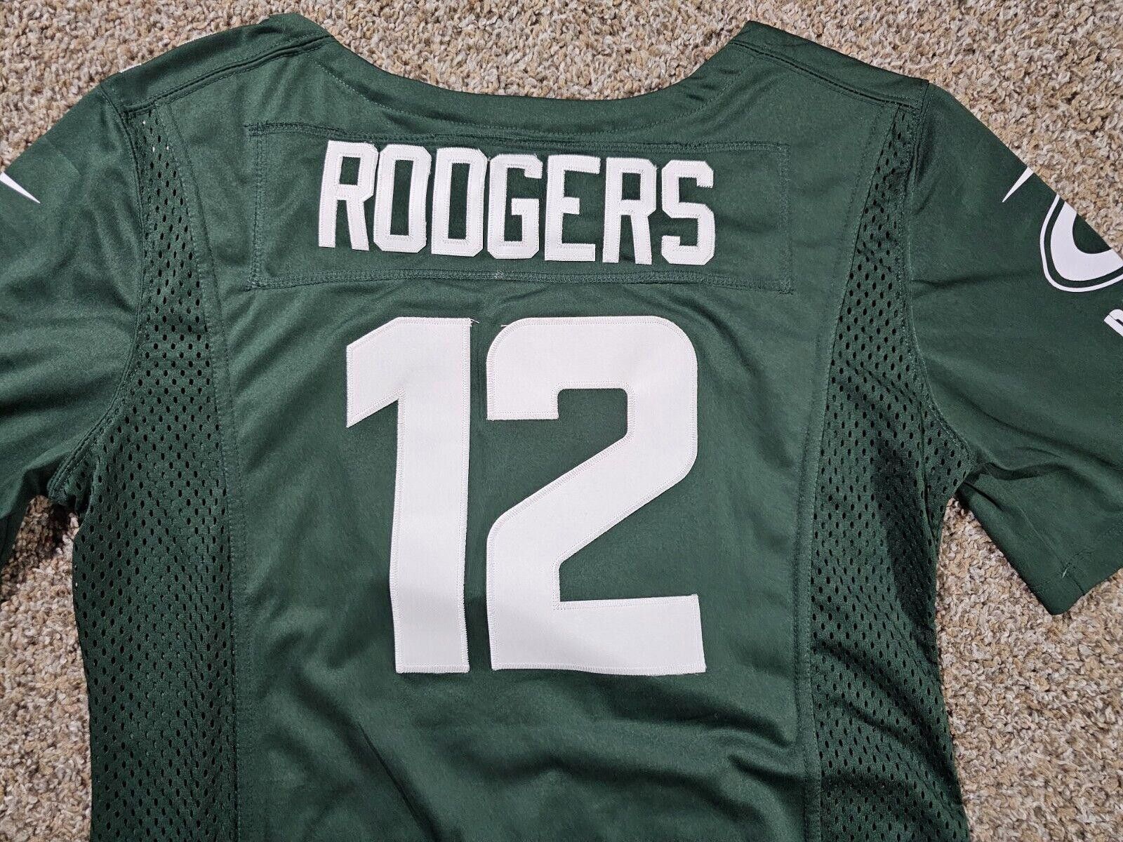 Nike Aaron Rodgers 12 Nike womens drawstring Maternity jersey LG Size ONE SIZE - 8 Thumbnail