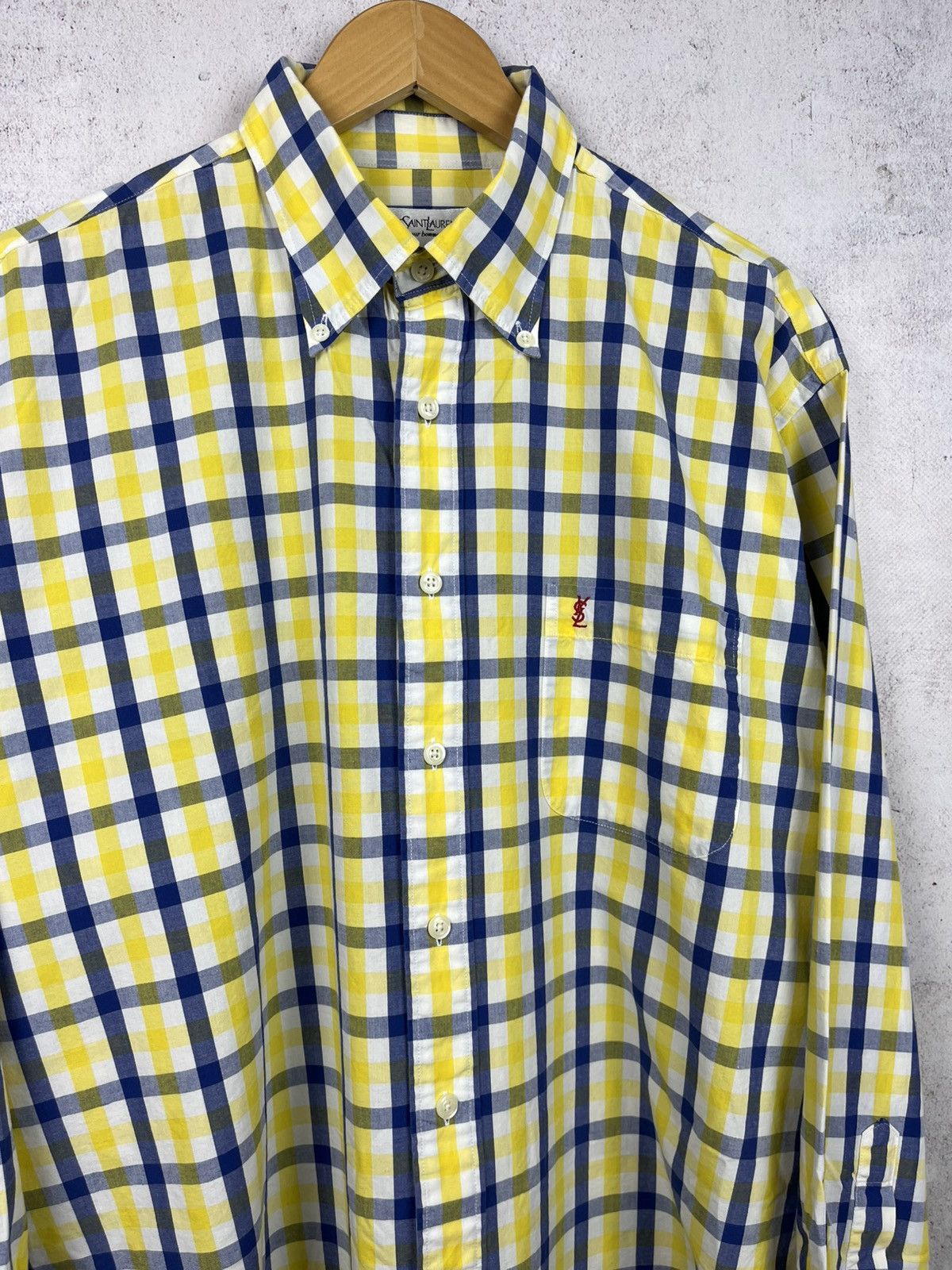 Yves Saint Laurent Vintage 90s Yves Saint Laurent YSL Shirt Rare Retro Y2K Hype Size US L / EU 52-54 / 3 - 3 Thumbnail
