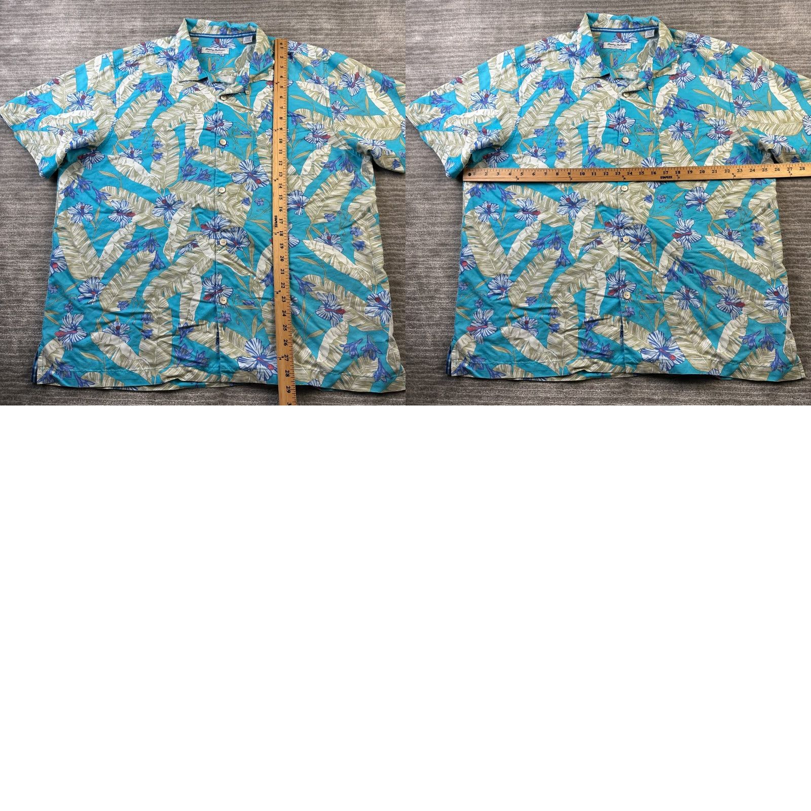 Tommy Bahama Tommy Bahama Island Zone Shirt Mens XL Blue Floral Button-Up Short Sleeve Casual Classic Size US XL / EU 56 / 4 - 8 Thumbnail