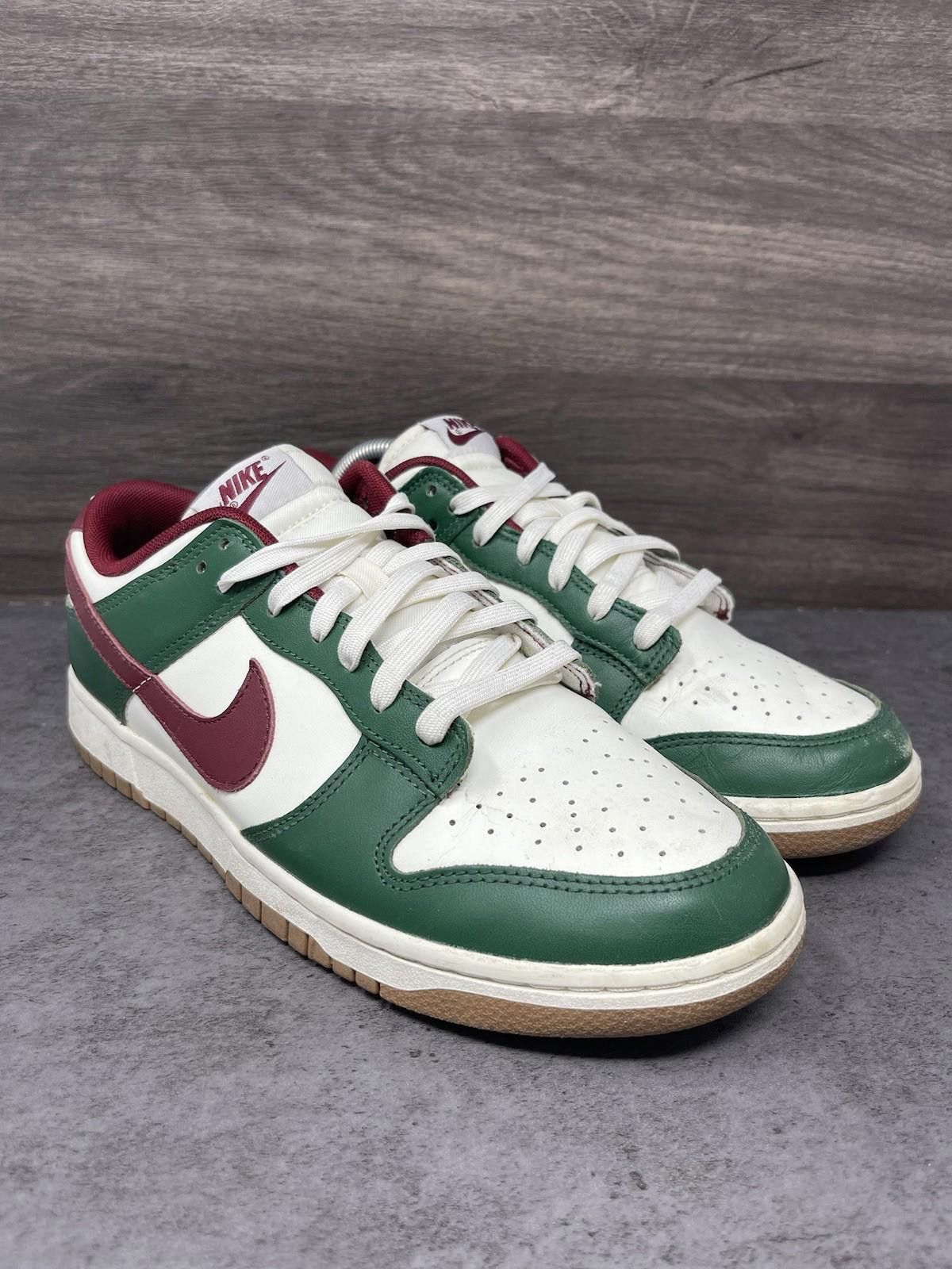 Nike Nike Dunk Low Mens Size 9 Gorge Green Team Red Sneakers Size US 9 / EU 42 - 4 Thumbnail