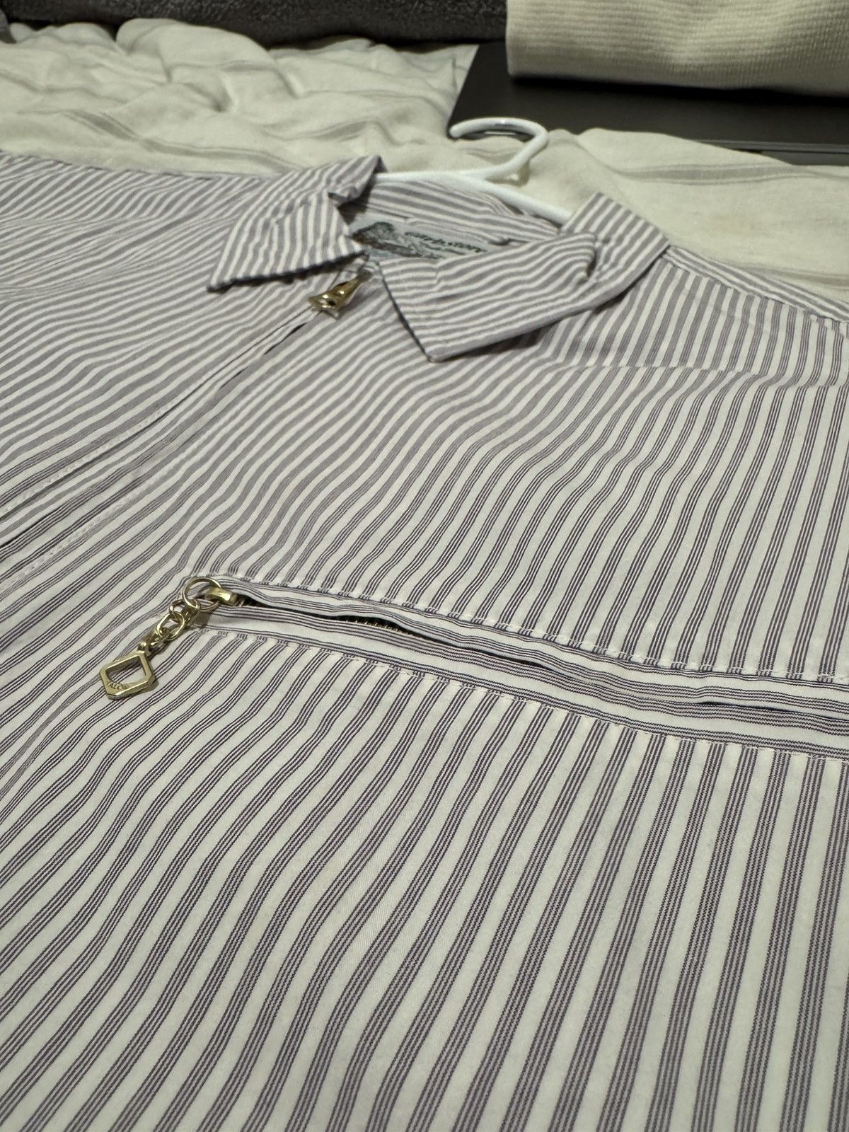 Garbstore Garbstore Grande Zip Shirt Purple Stripe Size US S / EU 44-46 / 1 - 2 Thumbnail