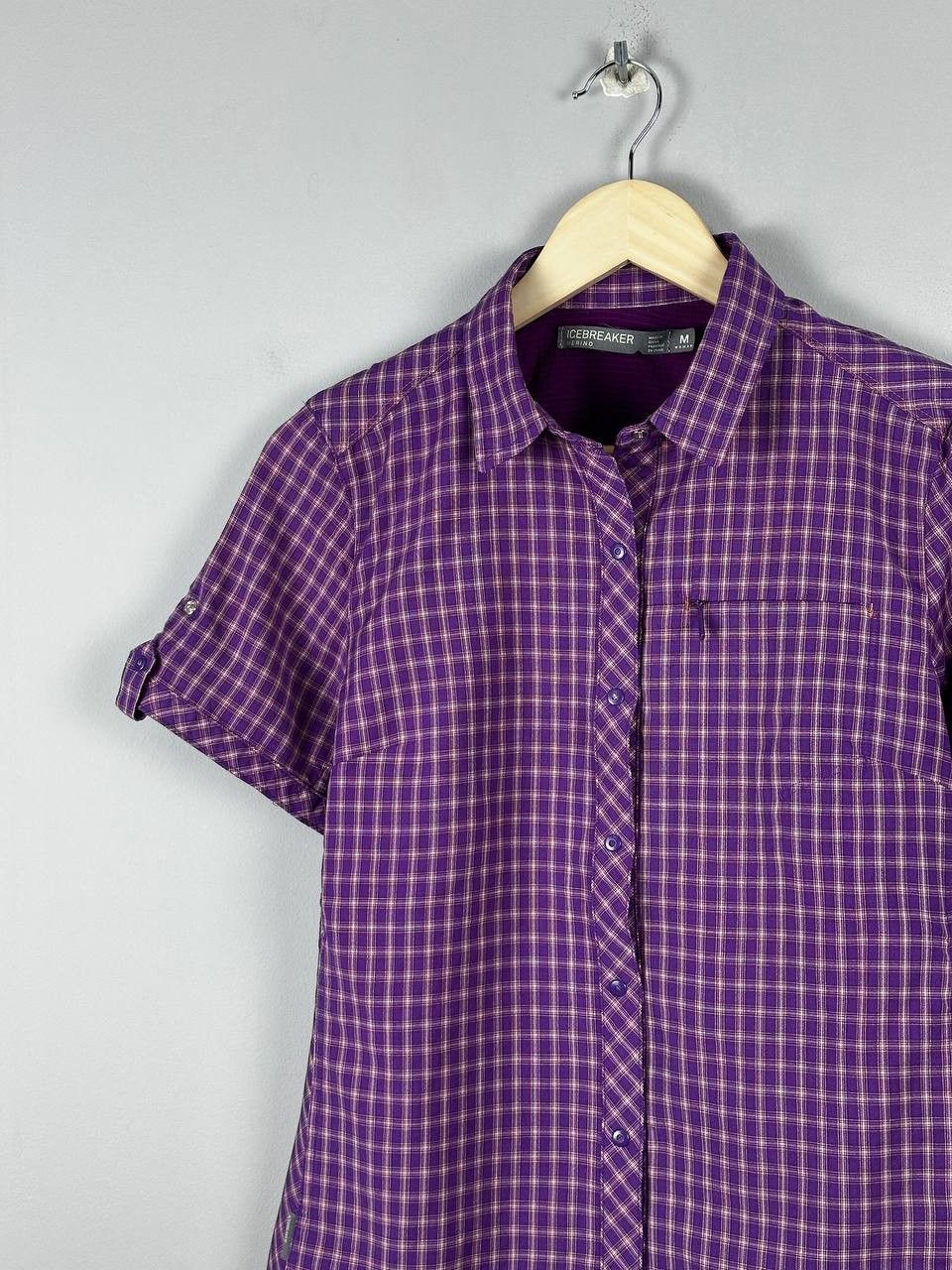 Icebreaker Icebreaker Merino Wool Outdoor Hiking Shirt sleeve shirt Size M / US 6-8 / IT 42-44 - 3 Thumbnail