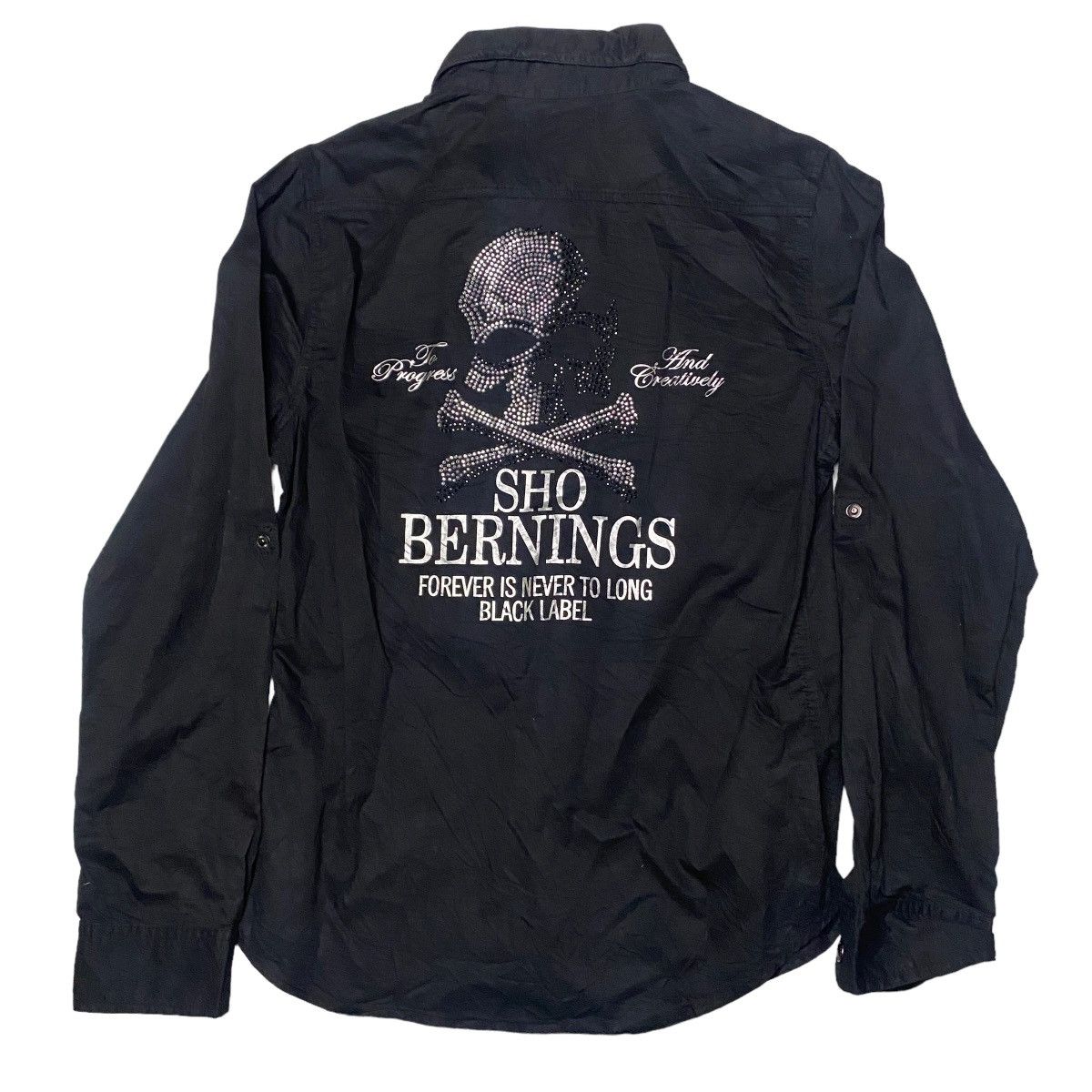 Hysteric Glamour 2000's Bernings Sho Studded Skull Poem Shirts Size US M / EU 48-50 / 2 - 1 Thumbnail