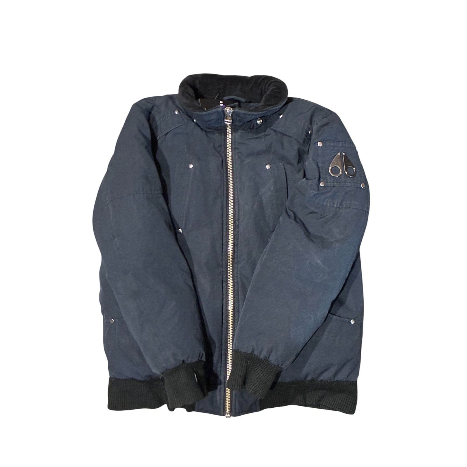 Moose Knuckles Moose Knuckles Navy Bomber Jacket Size L / US 10 / IT 46 - 1 Thumbnail