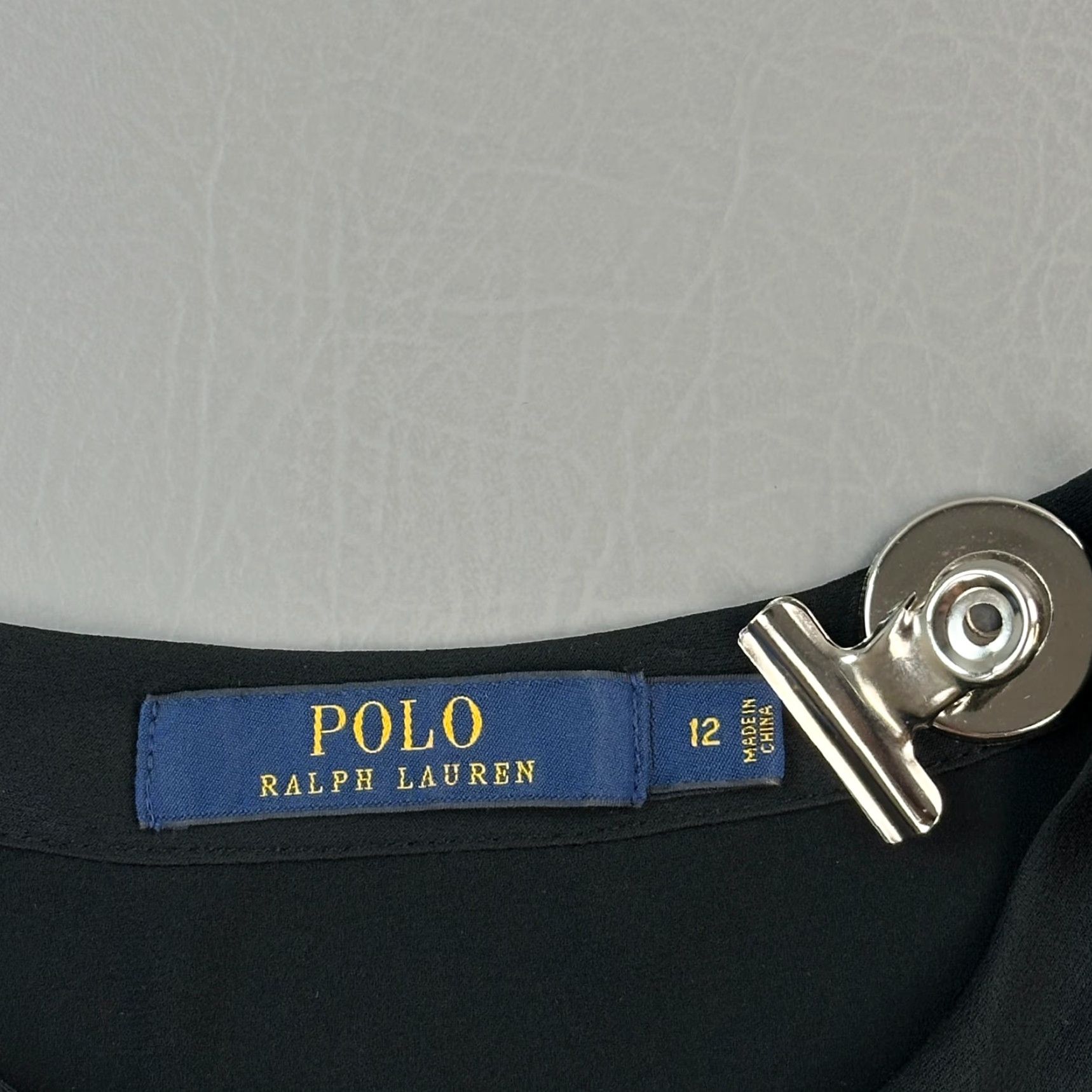 Polo Ralph Lauren Polo Ralph Lauren Dress Women’s 12 Black Tie Neck Long Sleeve Shift Classic Size XL / US 12-14 / IT 48-50 - 6 Thumbnail
