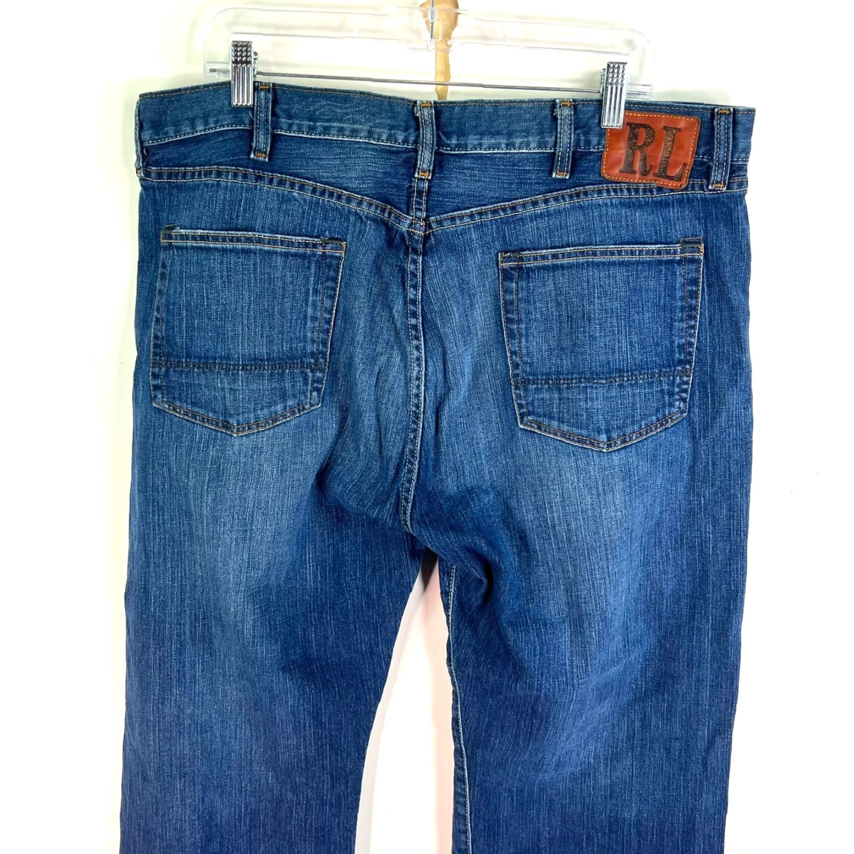 Ralph Lauren Ralph Lauren Jeans - Original Fit Straight Leg - Size 40 X 30 - Blue Denim - 5-Pocket - Regular Rise - Mens Size US 40 / EU 56 - 7 Thumbnail