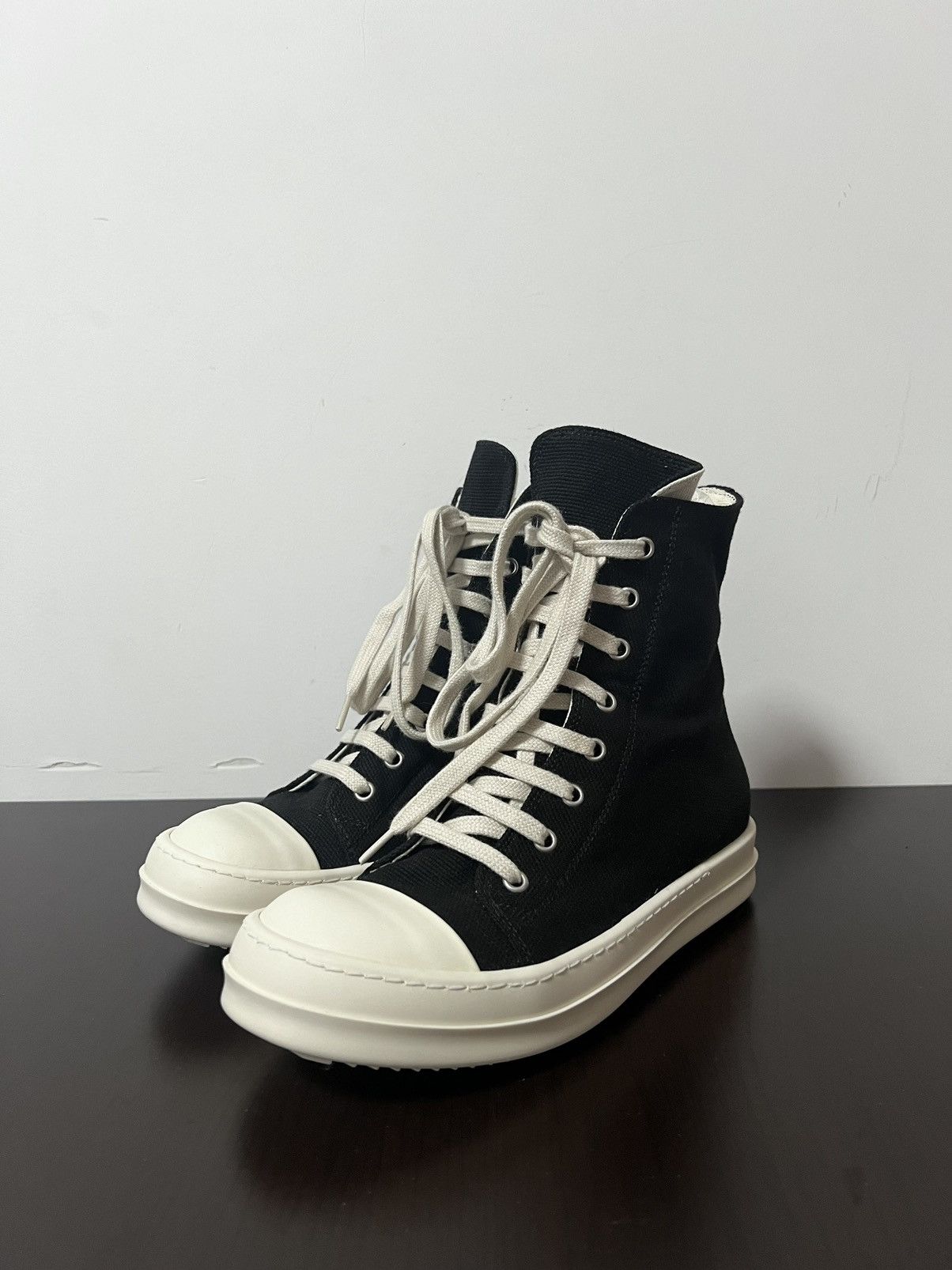 Rick Owens Drkshdw Rick owens ramones high top sneakers sz 36 Size US 6 / IT 36 - 1 Thumbnail