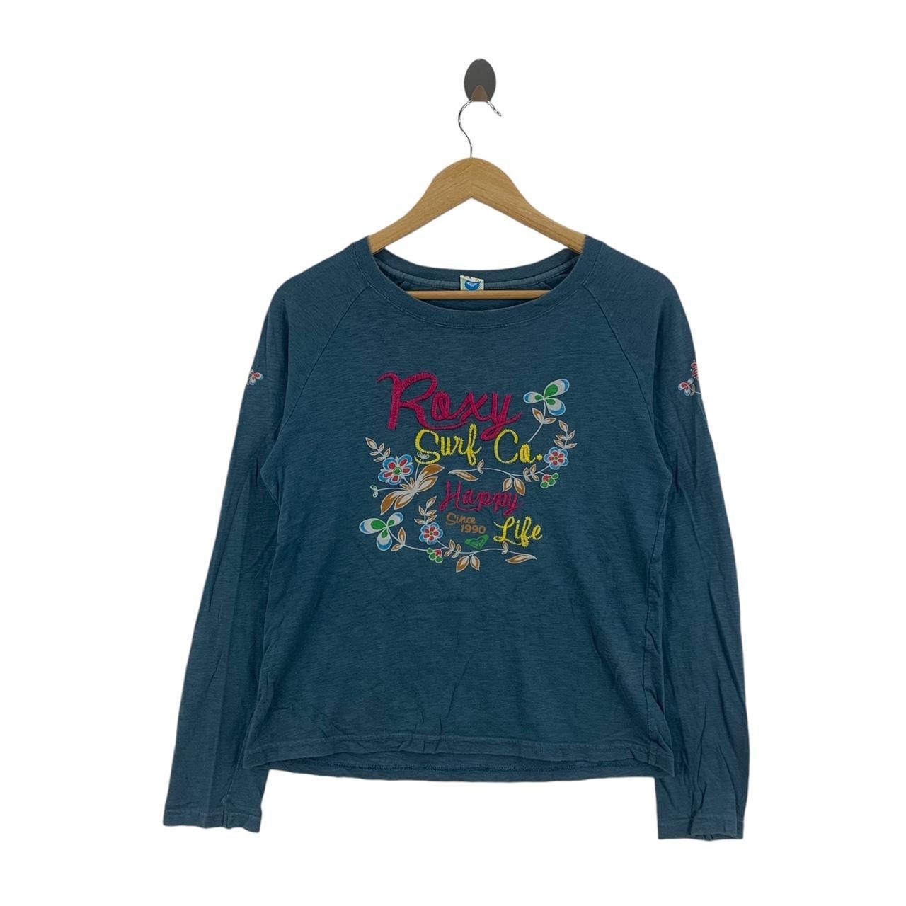 Quiksilver QUIKSILVER ROXY COLLECTION Embossed Floral Tee Shirt Top Size M / US 6-8 / IT 42-44 - 1 Thumbnail