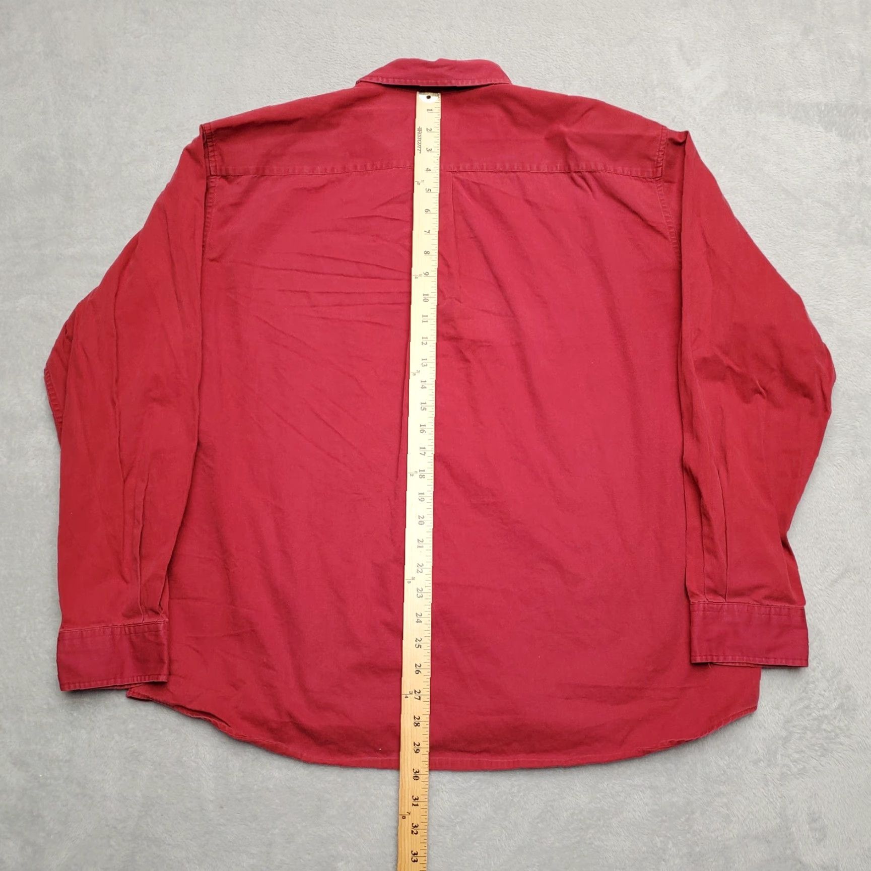 Eddie Bauer Eddie Bauer Shirt Mens XL Red Twill Long Sleeve Button-Down Outdoor Casual Size US XL / EU 56 / 4 - 4 Thumbnail