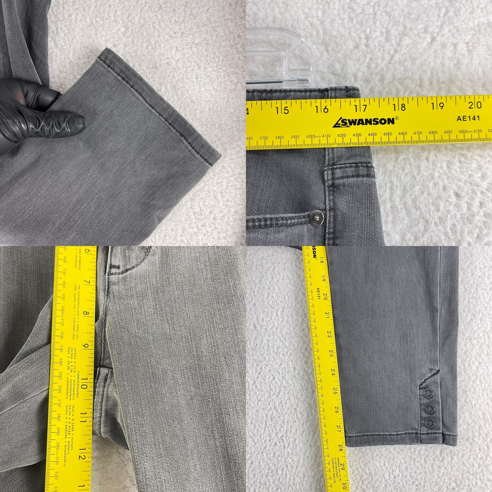 J. Jill J. Jill Slim Ankle Jeans Womens Size 12 Gray Denim Mid-Rise Casual Pants Slim Ankle Jeans Womens Gray Denim 12 Jeans Size 34" / US 12 / IT 48 - 8 Thumbnail