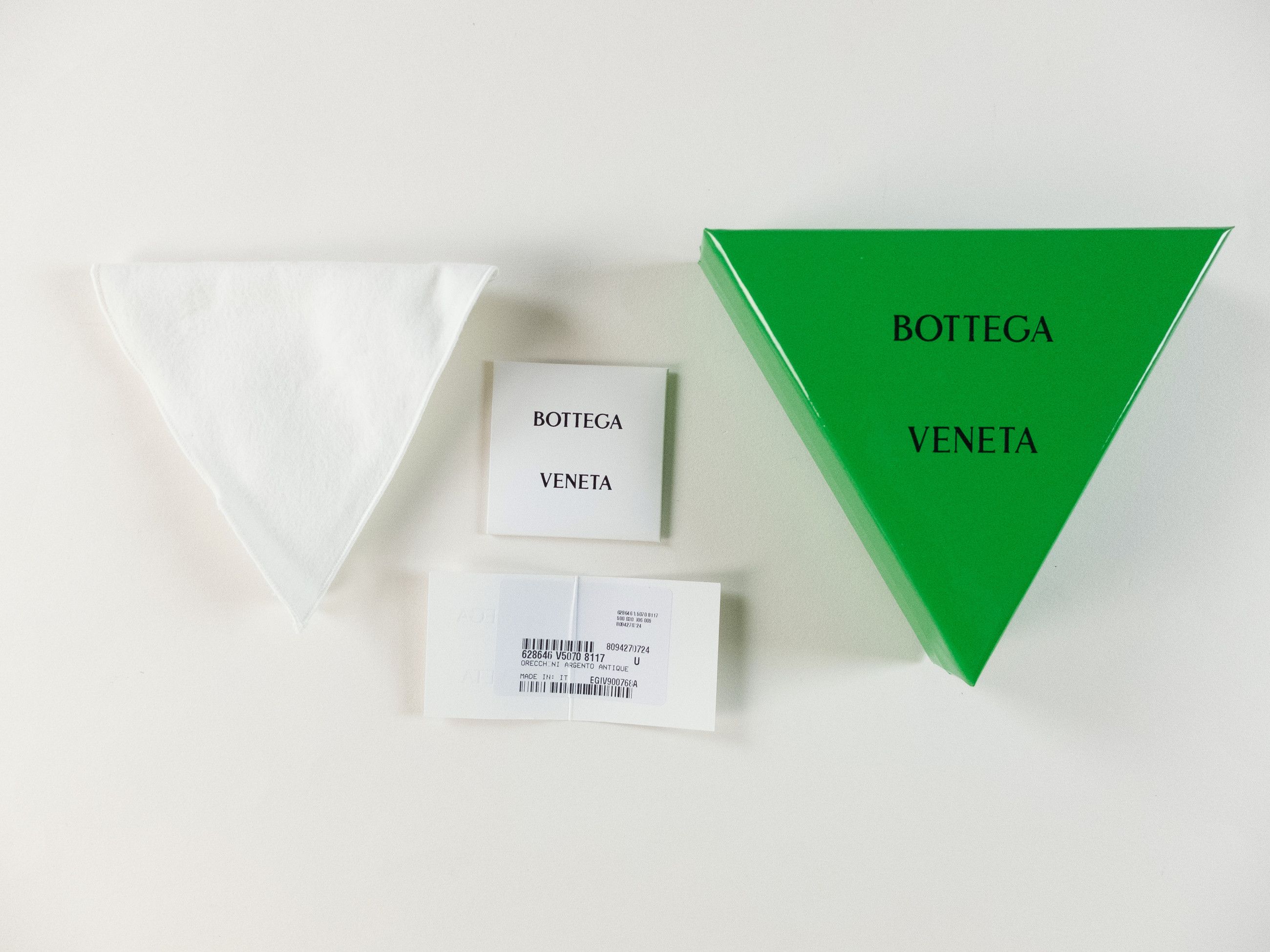 Bottega Veneta BOTTEGA VENETA Spiral Sterling silver hoop earrings Italy q Size ONE SIZE - 7 Thumbnail
