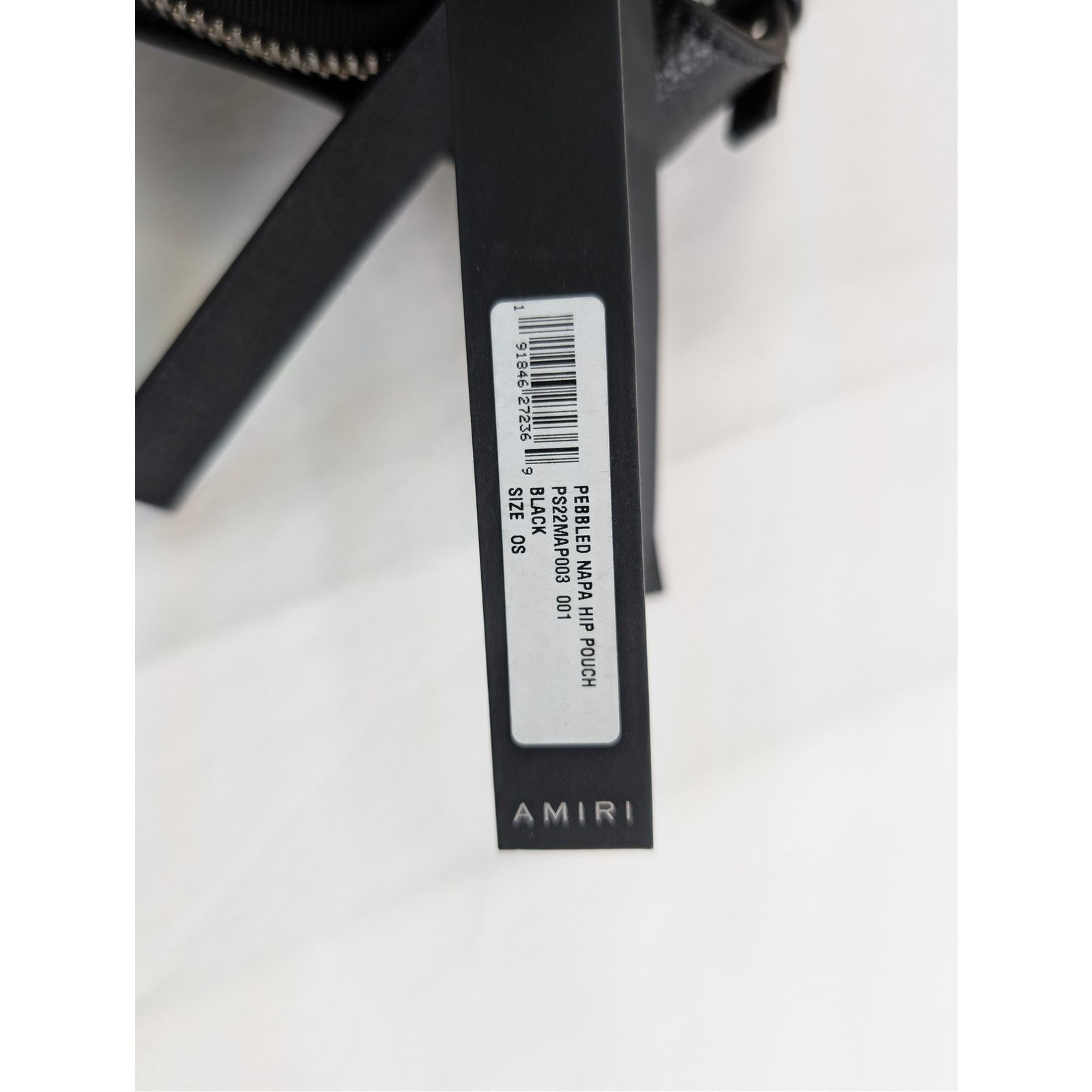 Amiri o1rshd1 Size: OS / Pebbled Napa Hip Pouch Bag in Black Size ONE SIZE - 22 Thumbnail