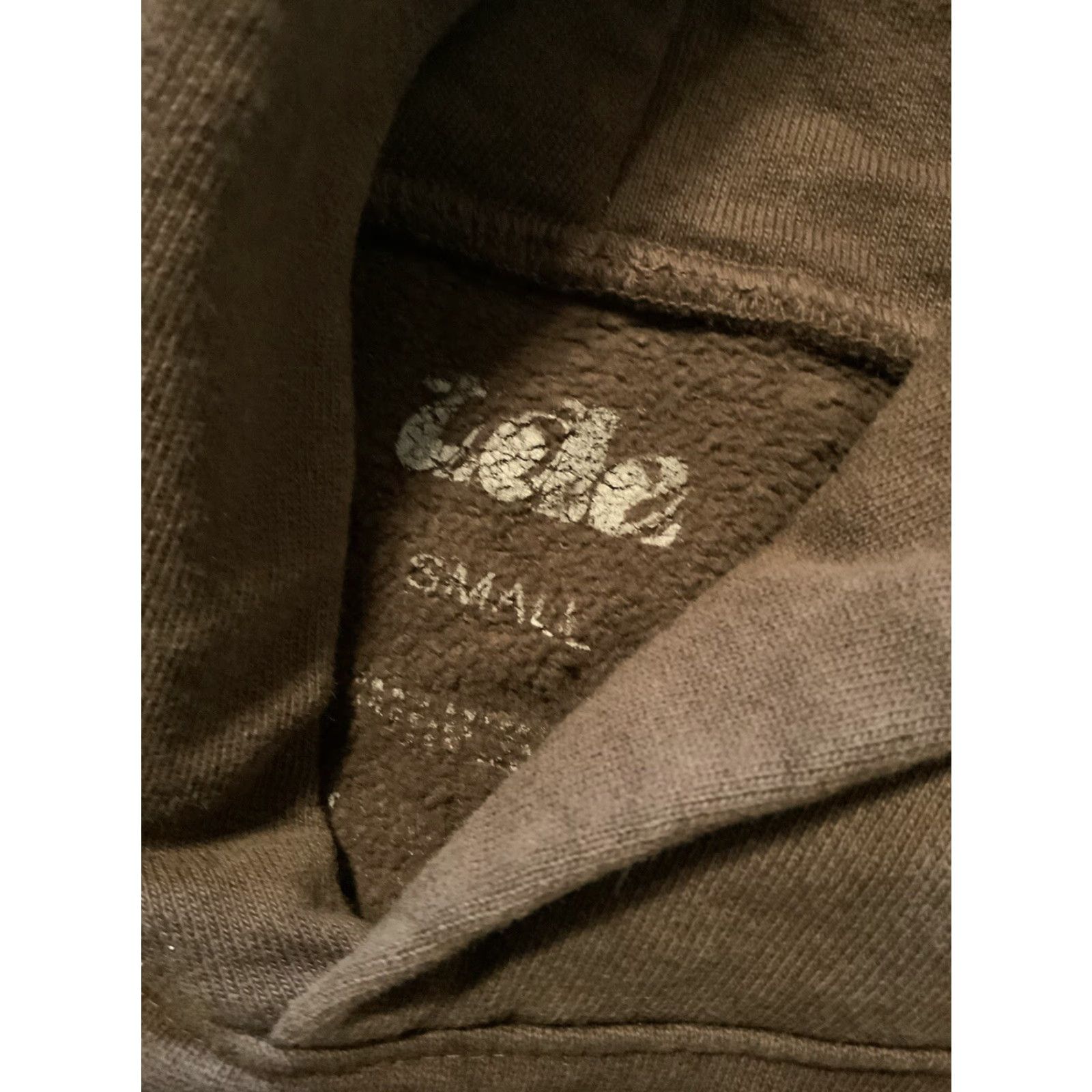 Vintage TDE Top Dawg Entertainment Brown Heavyweight Fleece Pullover Hoodie Sz. S Hoodie Mens Pullover Heavyweight Fleece Brown TDE Shirt? Size US S / EU 44-46 / 1 - 6 Thumbnail
